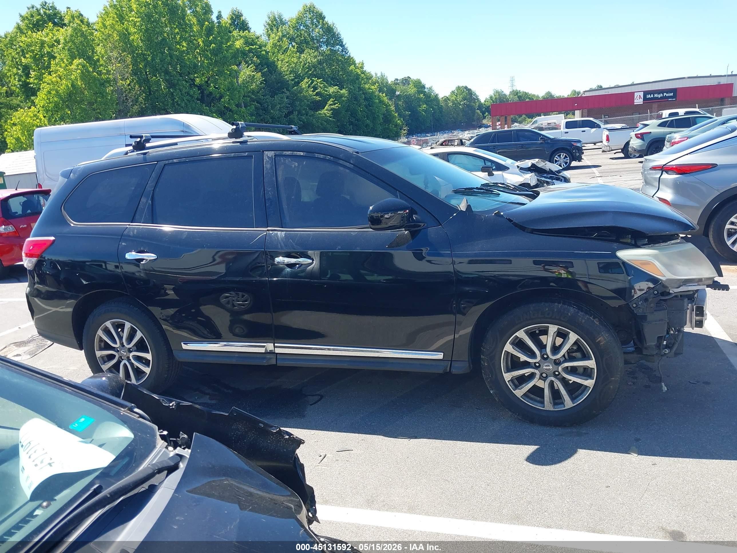 2014 Nissan Pathfinder Sl Black vin: 5N1AR2MNXEC617080