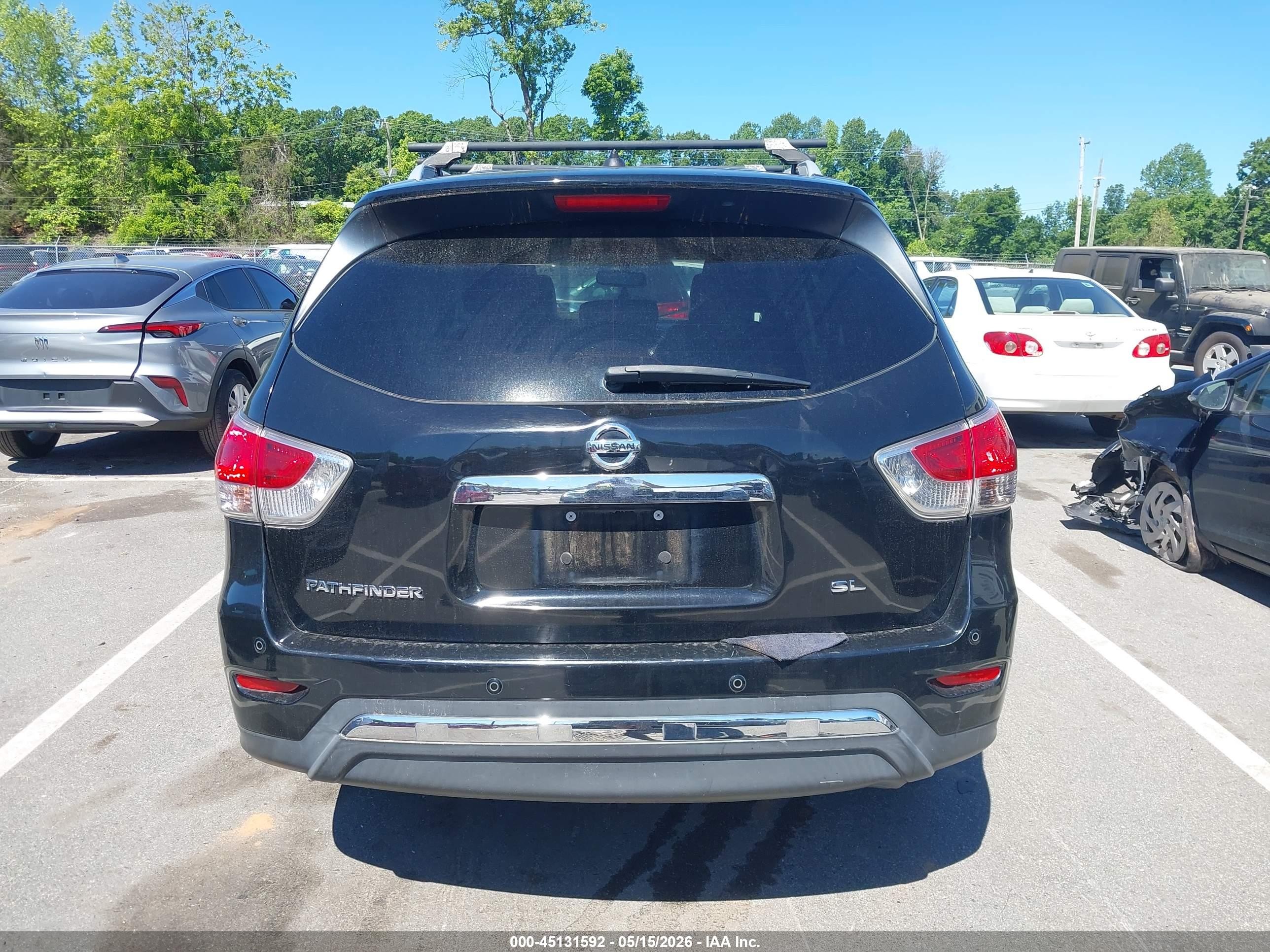 2014 Nissan Pathfinder Sl Black vin: 5N1AR2MNXEC617080