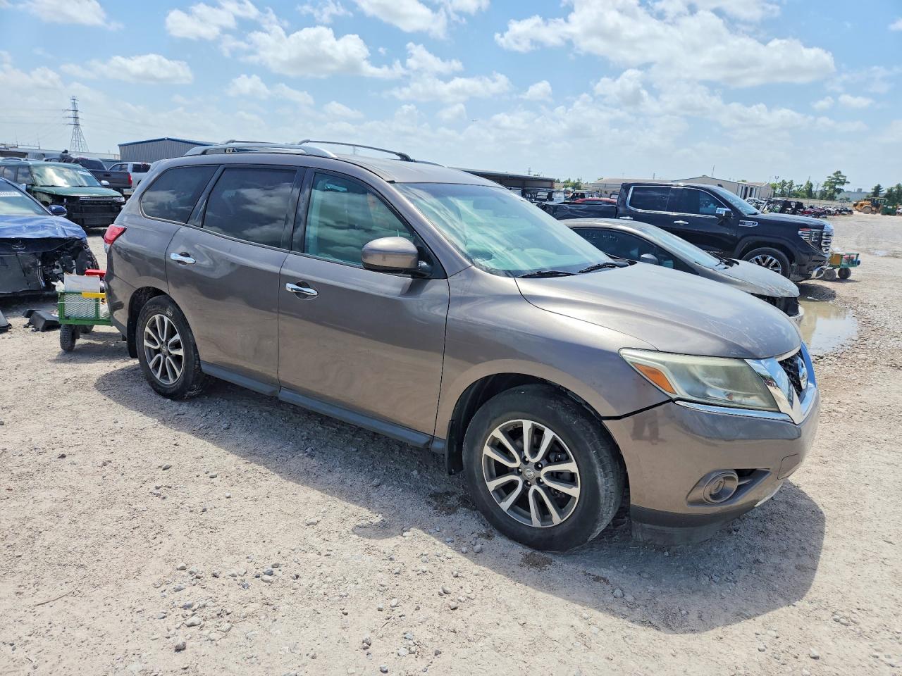 2014 Nissan Pathfinder S Tan vin: 5N1AR2MNXEC617936
