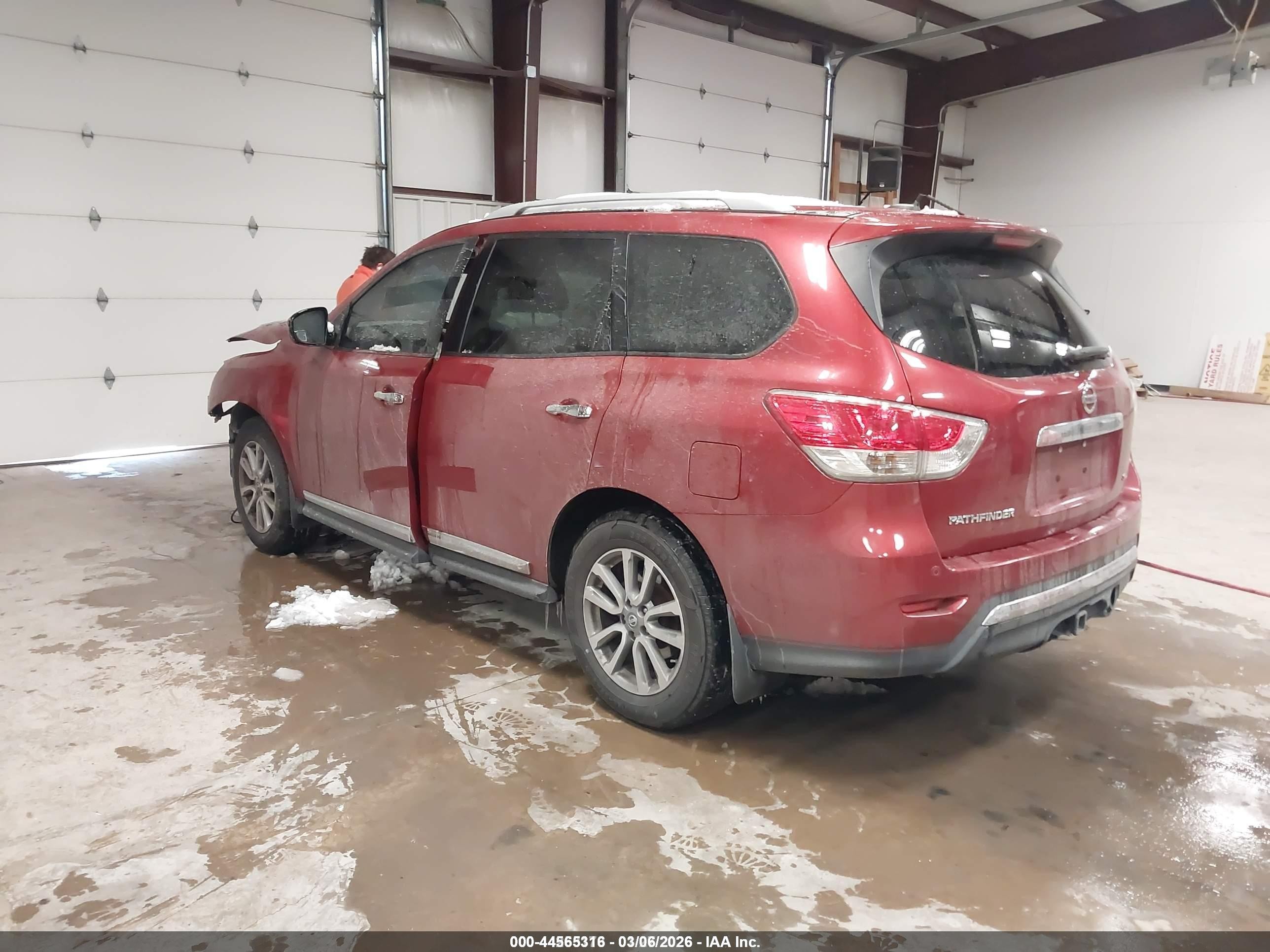 2014 Nissan Pathfinder Sl Burgundy vin: 5N1AR2MNXEC634669