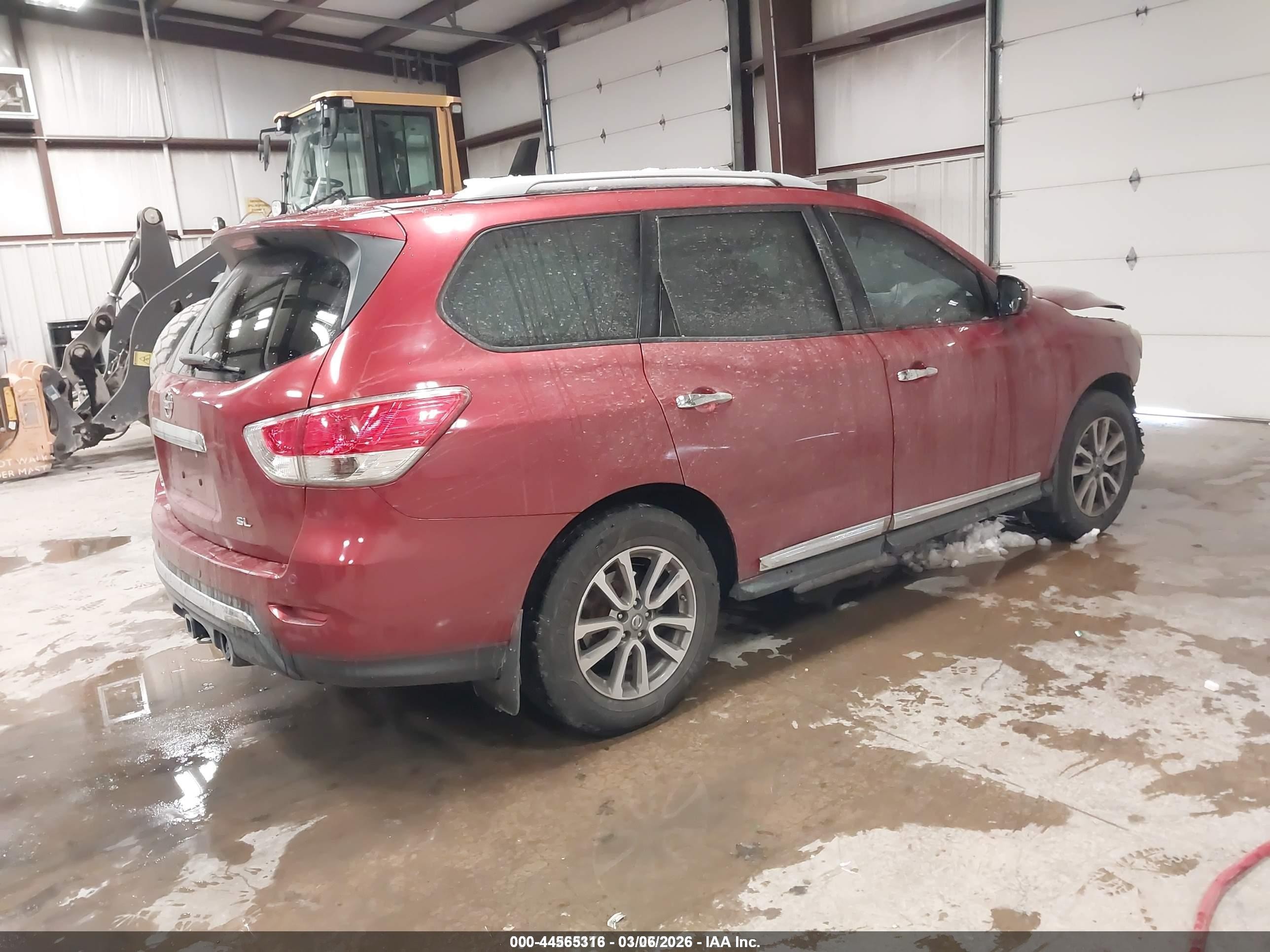 2014 Nissan Pathfinder Sl Burgundy vin: 5N1AR2MNXEC634669