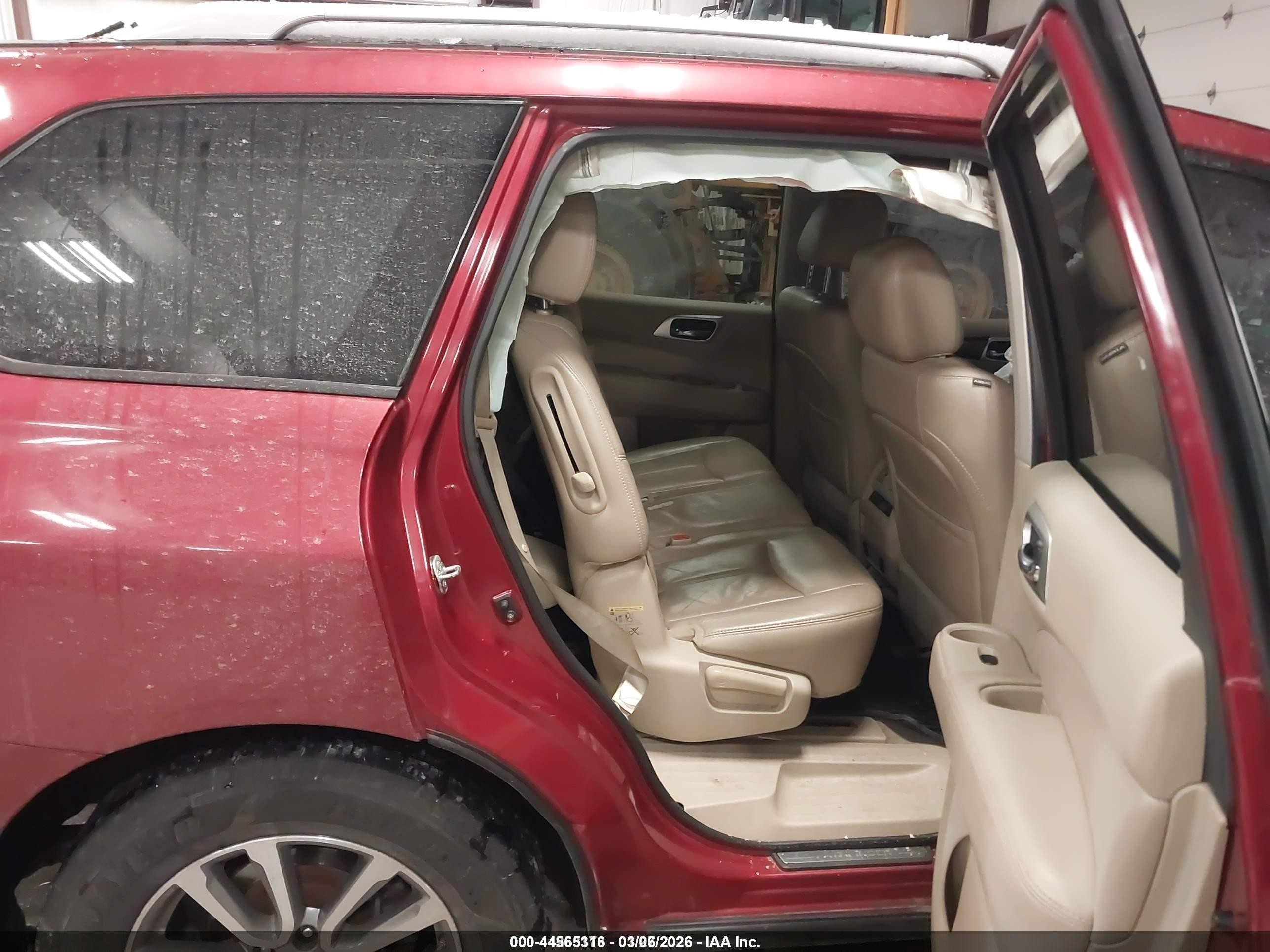 2014 Nissan Pathfinder Sl Burgundy vin: 5N1AR2MNXEC634669