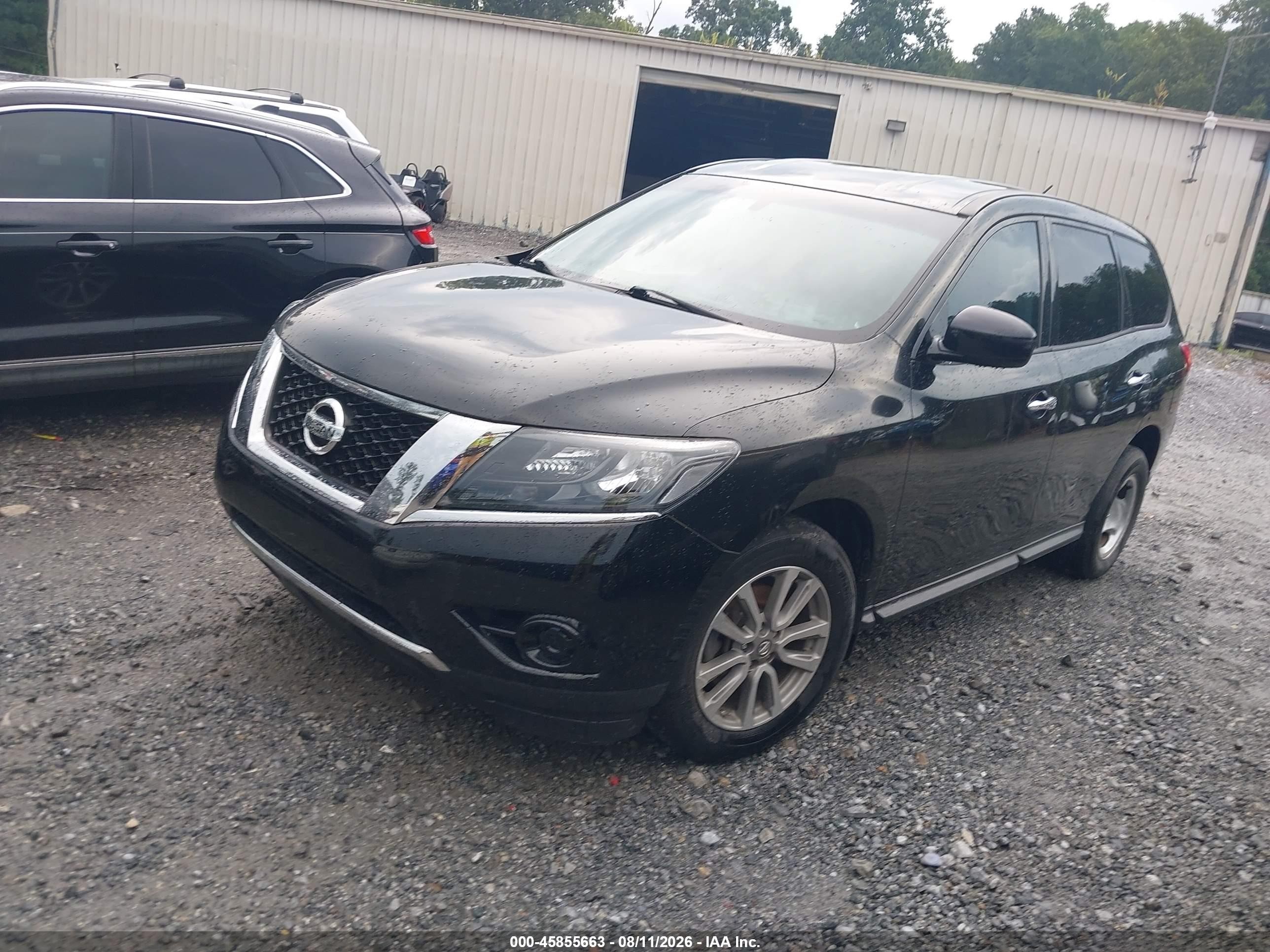 2014 Nissan Pathfinder S Black vin: 5N1AR2MNXEC637488
