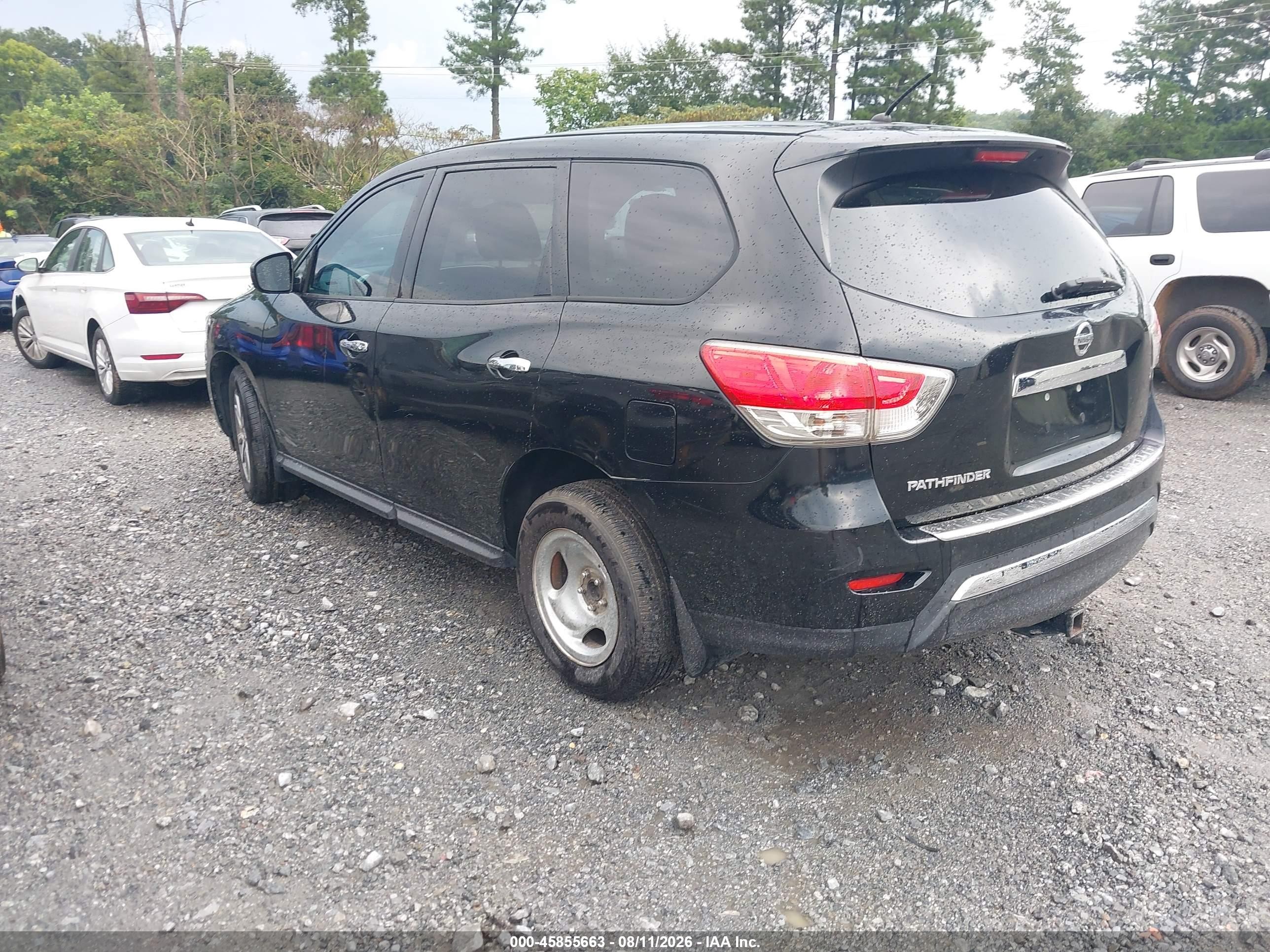 2014 Nissan Pathfinder S Black vin: 5N1AR2MNXEC637488