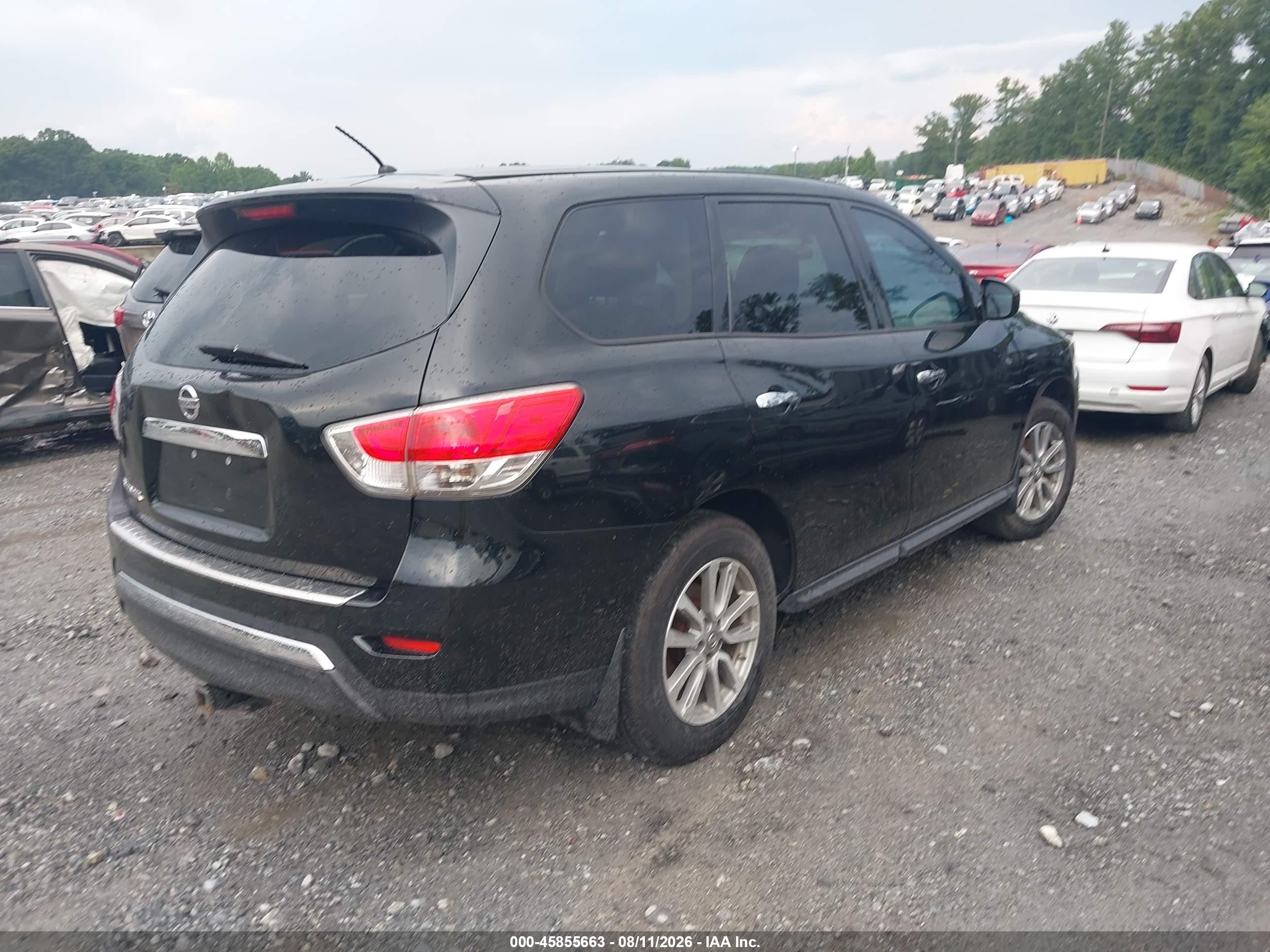 2014 Nissan Pathfinder S Black vin: 5N1AR2MNXEC637488