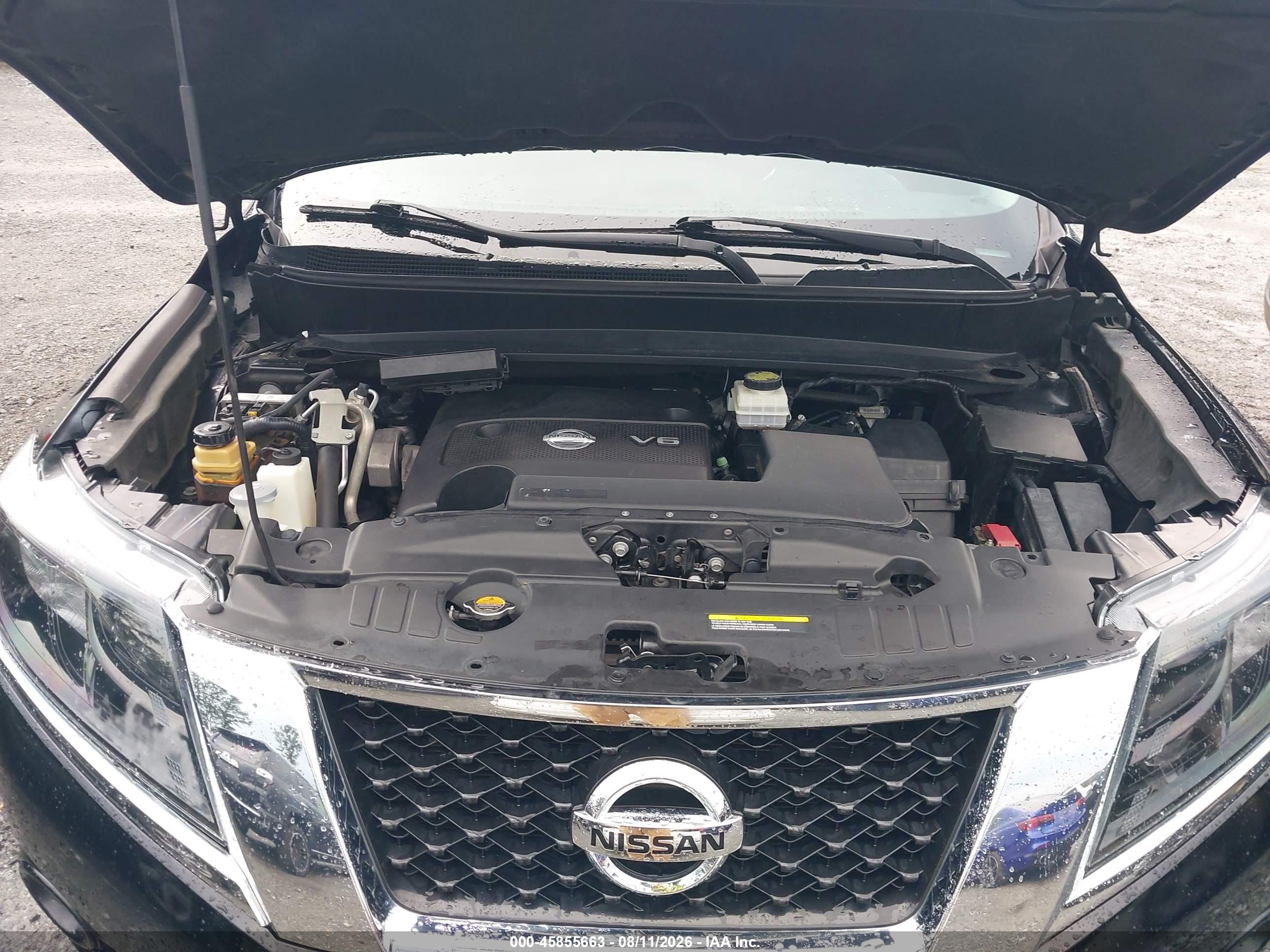 2014 Nissan Pathfinder S Black vin: 5N1AR2MNXEC637488