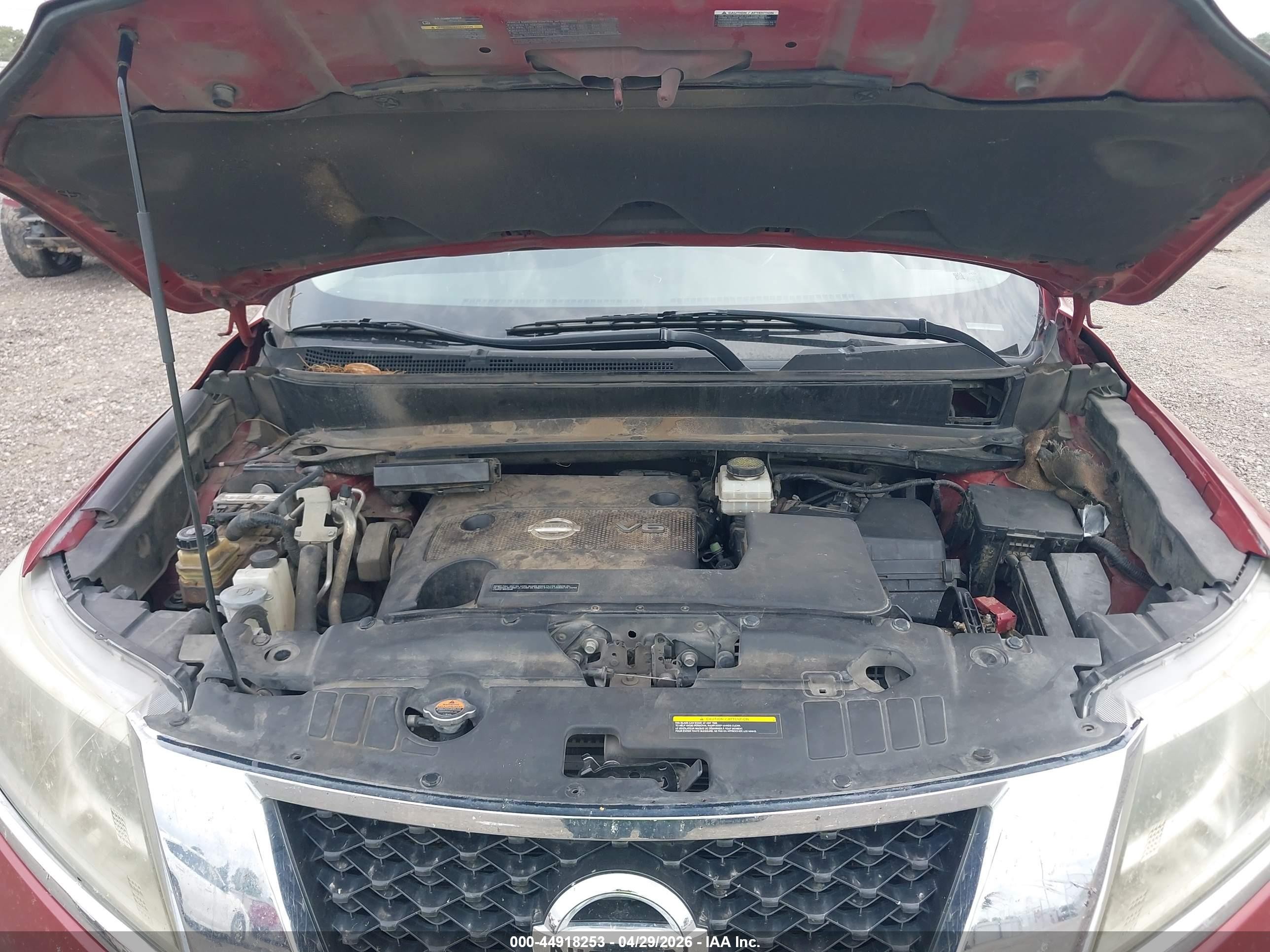 2014 Nissan Pathfinder Sv Burgundy vin: 5N1AR2MNXEC639323