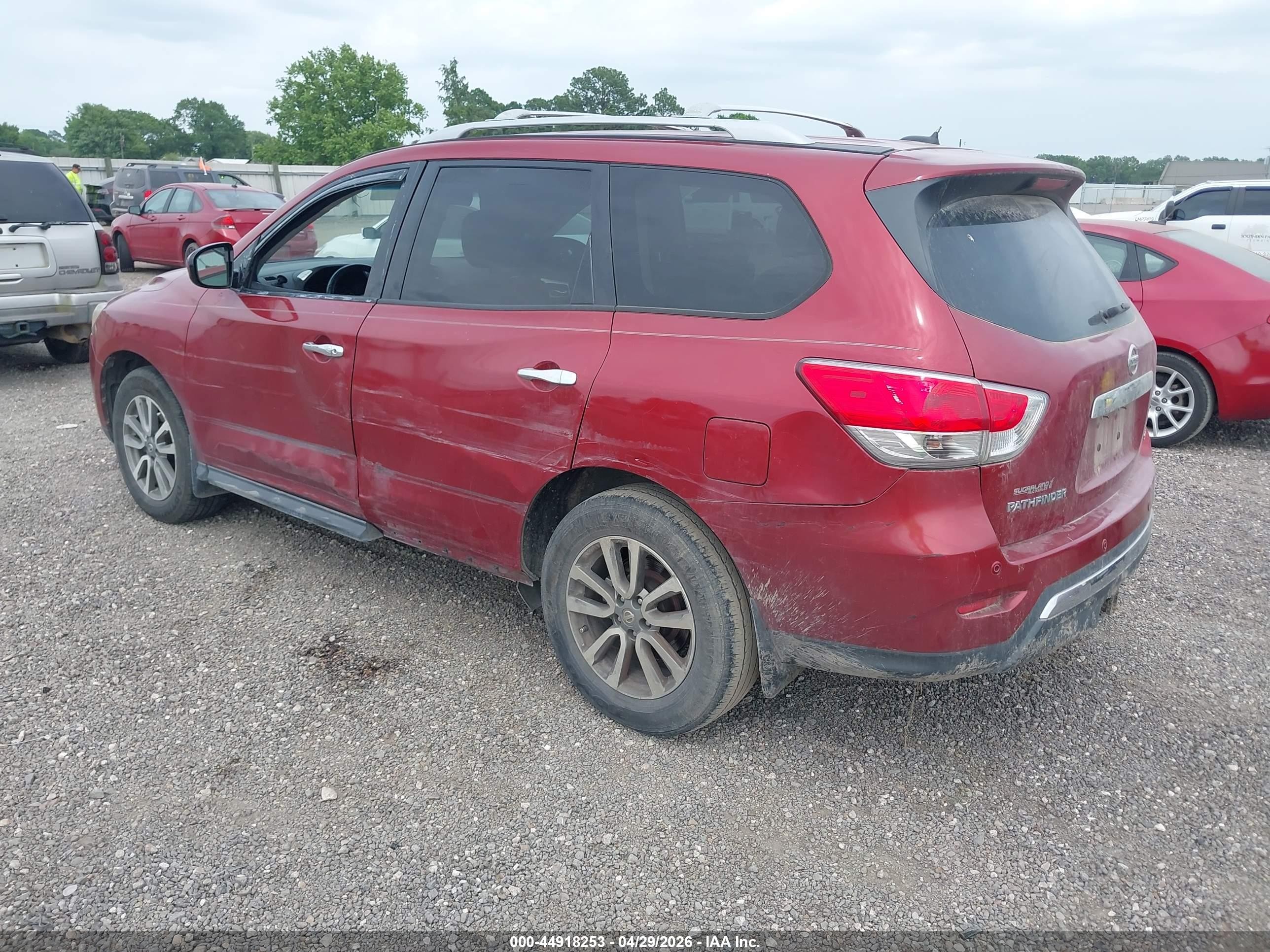 2014 Nissan Pathfinder Sv Burgundy vin: 5N1AR2MNXEC639323