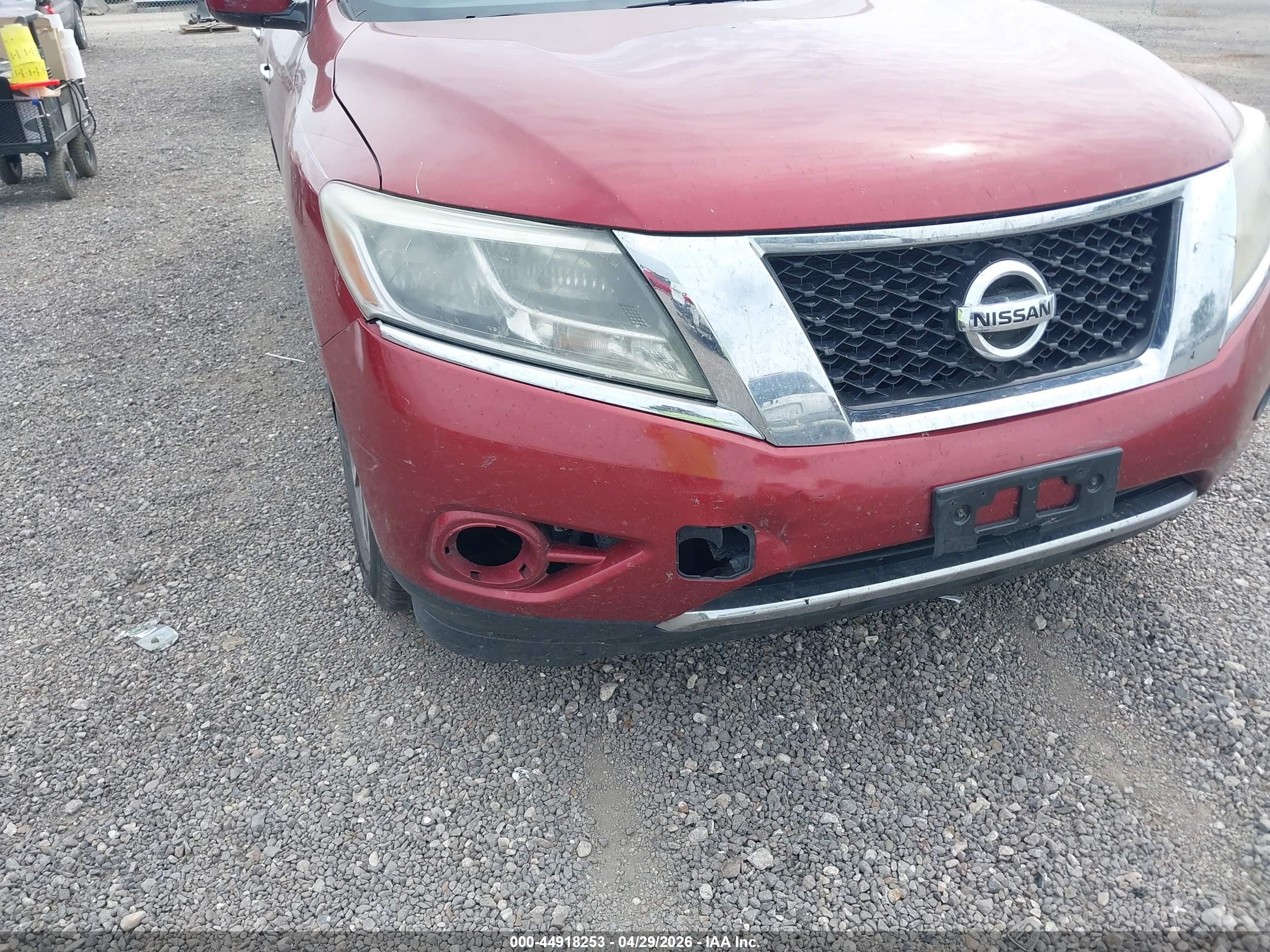 2014 Nissan Pathfinder Sv Burgundy vin: 5N1AR2MNXEC639323