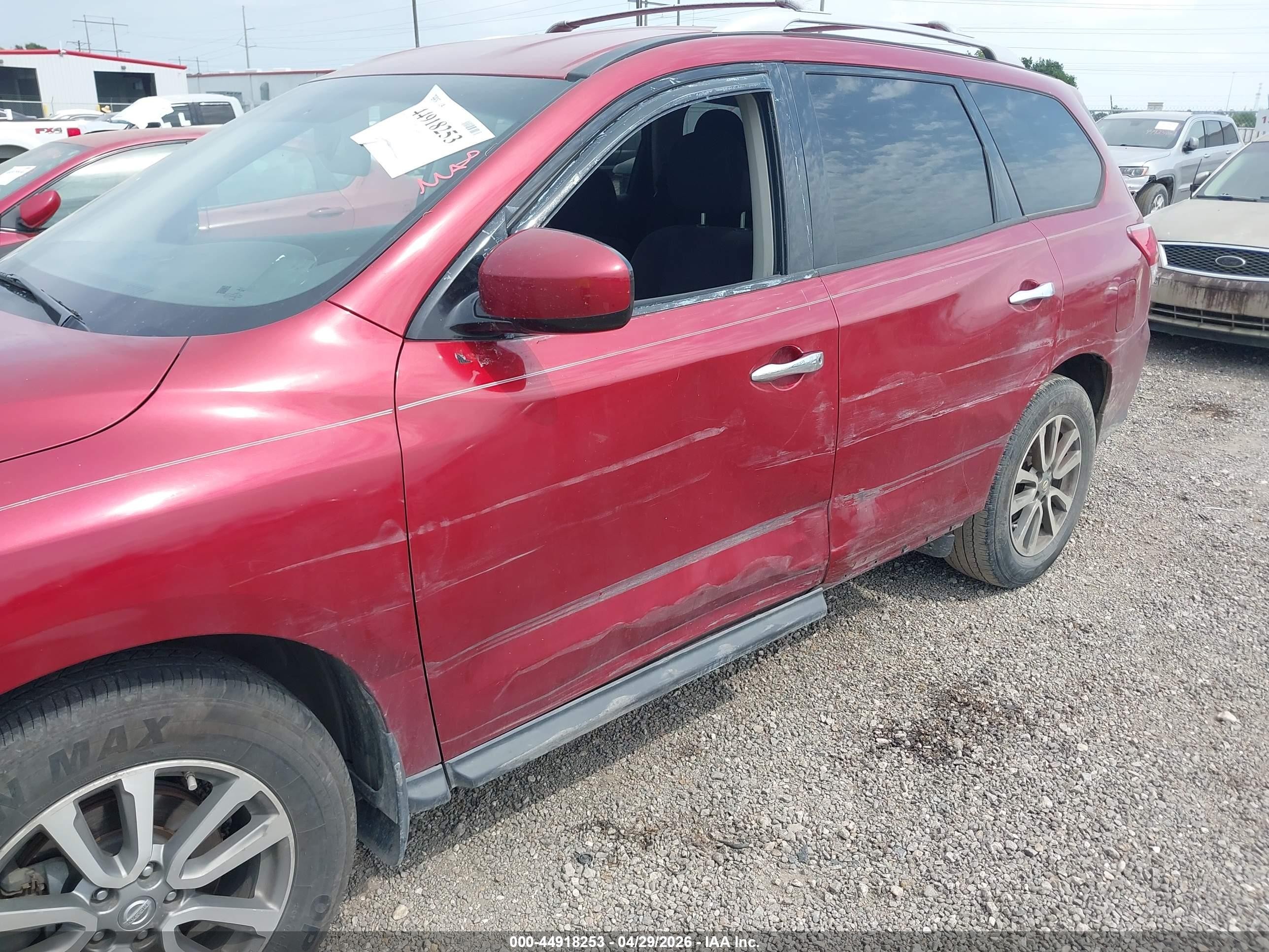 2014 Nissan Pathfinder Sv Burgundy vin: 5N1AR2MNXEC639323