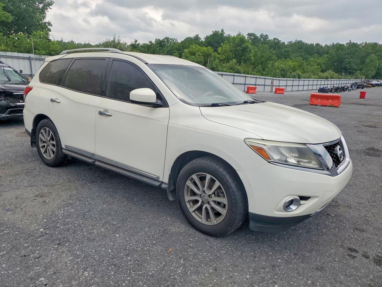 2014 Nissan Pathfinder Sl White vin: 5N1AR2MNXEC643520