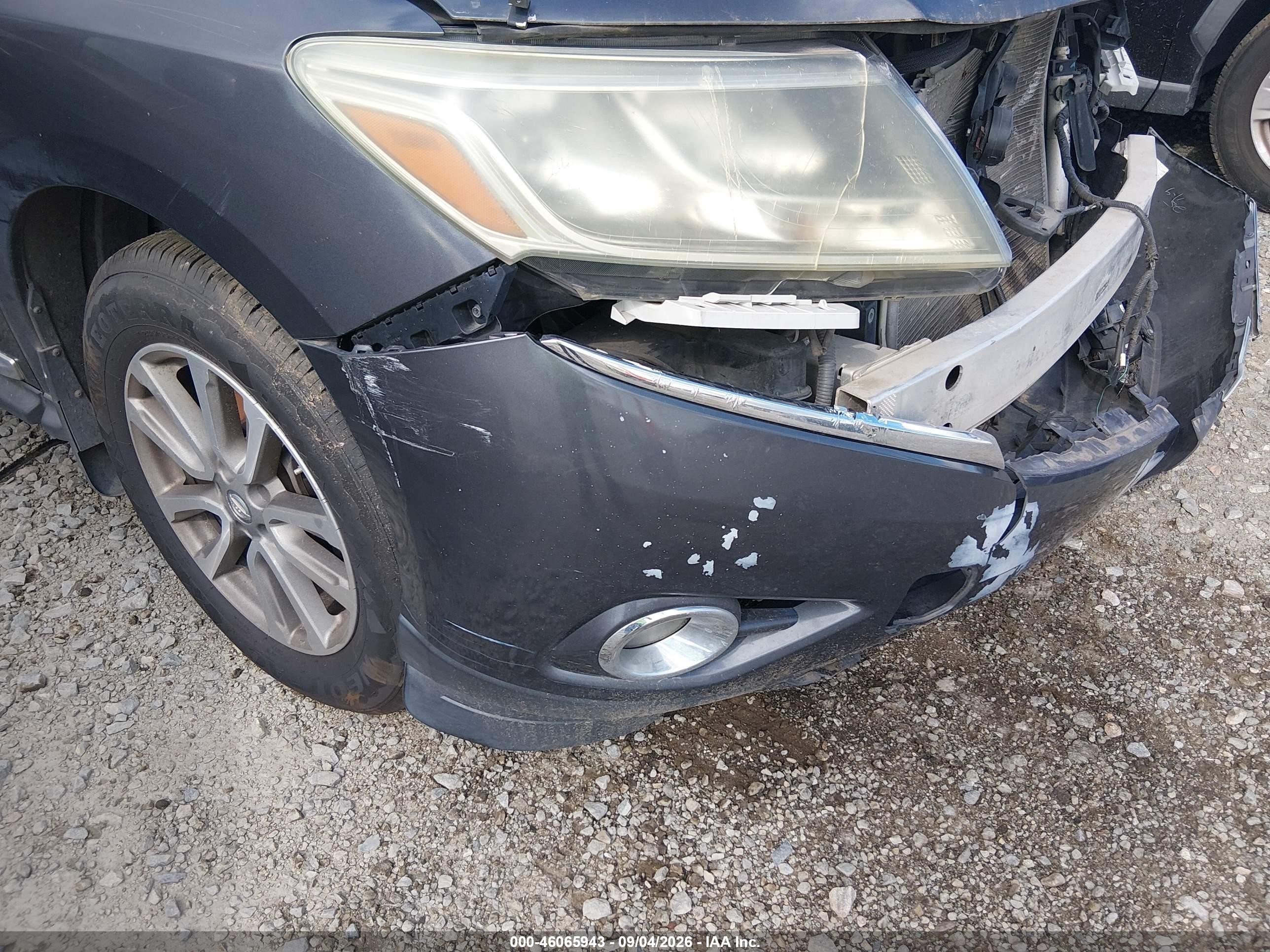 2014 Nissan Pathfinder Sl Blue vin: 5N1AR2MNXEC648524