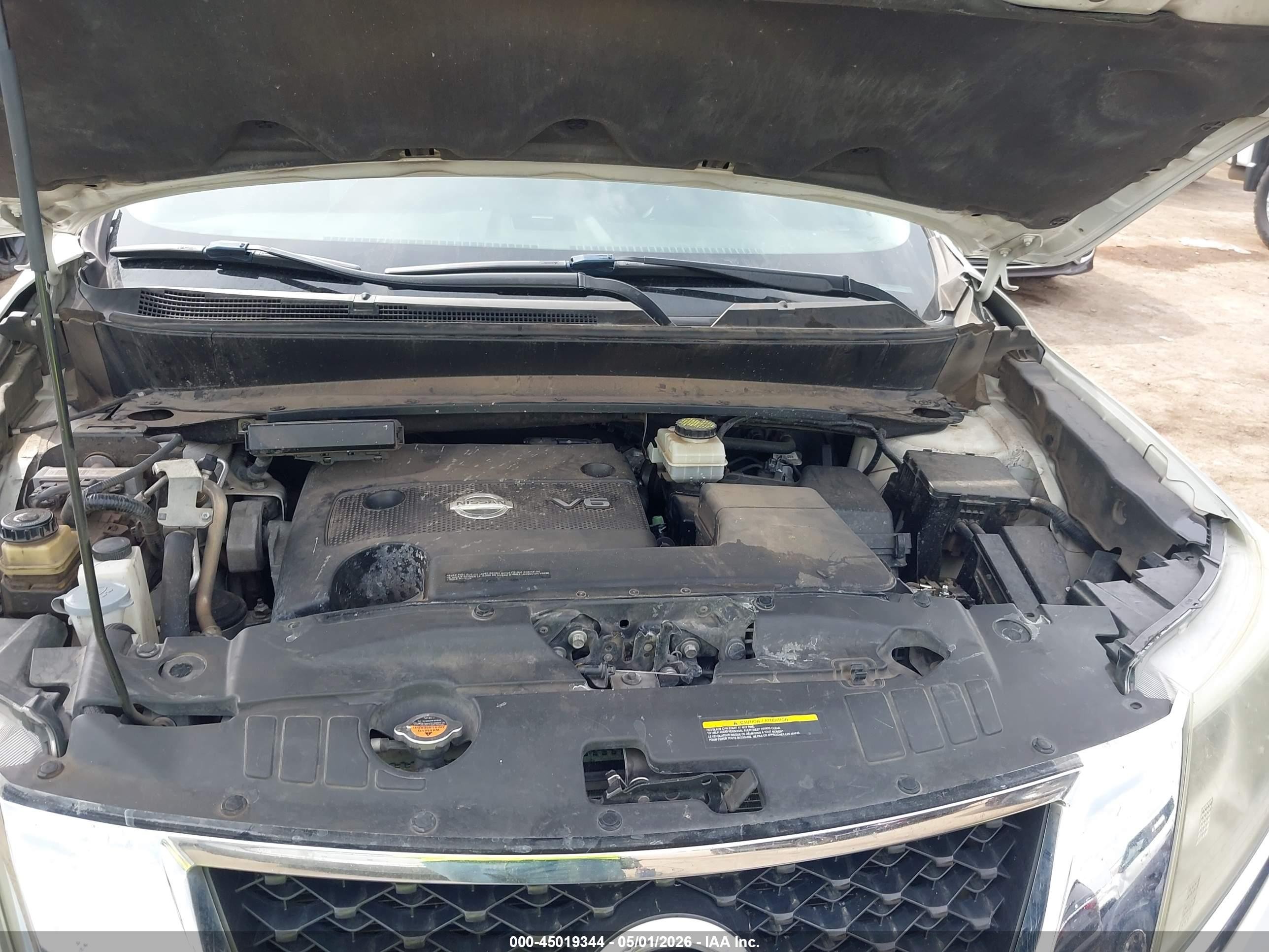 2014 Nissan Pathfinder Platinum Белый vin: 5N1AR2MNXEC650001