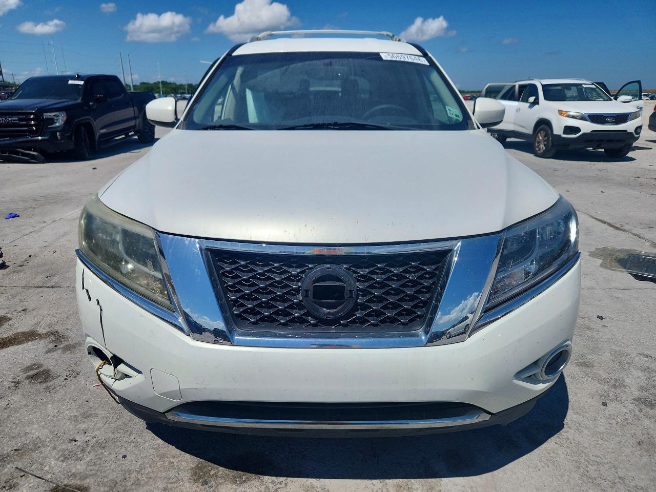 2014 Nissan Pathfinder S/sl/sv/platinum White vin: 5N1AR2MNXEC681426