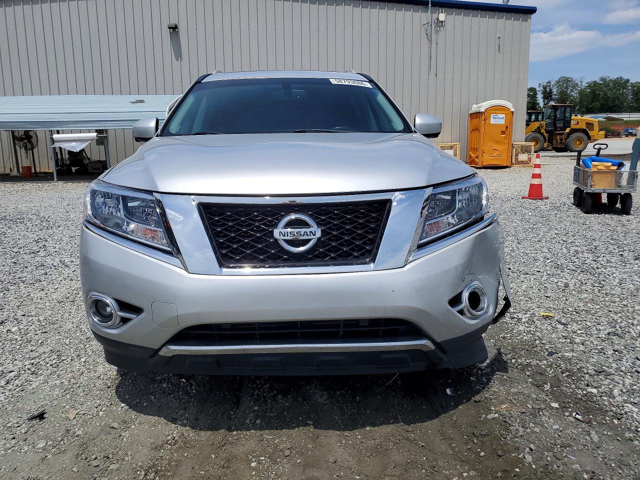 2014 Nissan Pathfinder S Silver vin: 5N1AR2MNXEC683127
