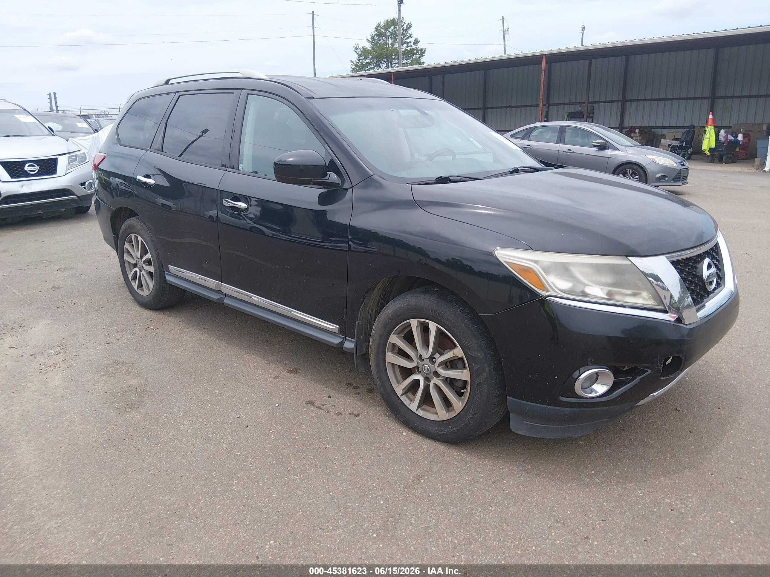 2014 Nissan Pathfinder Sl Black vin: 5N1AR2MNXEC693964