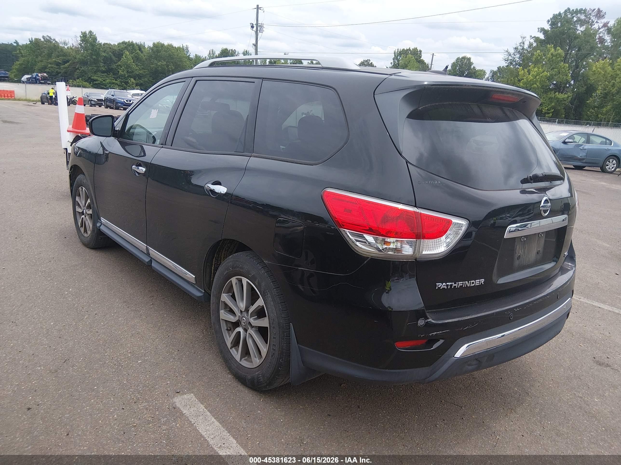 2014 Nissan Pathfinder Sl Black vin: 5N1AR2MNXEC693964