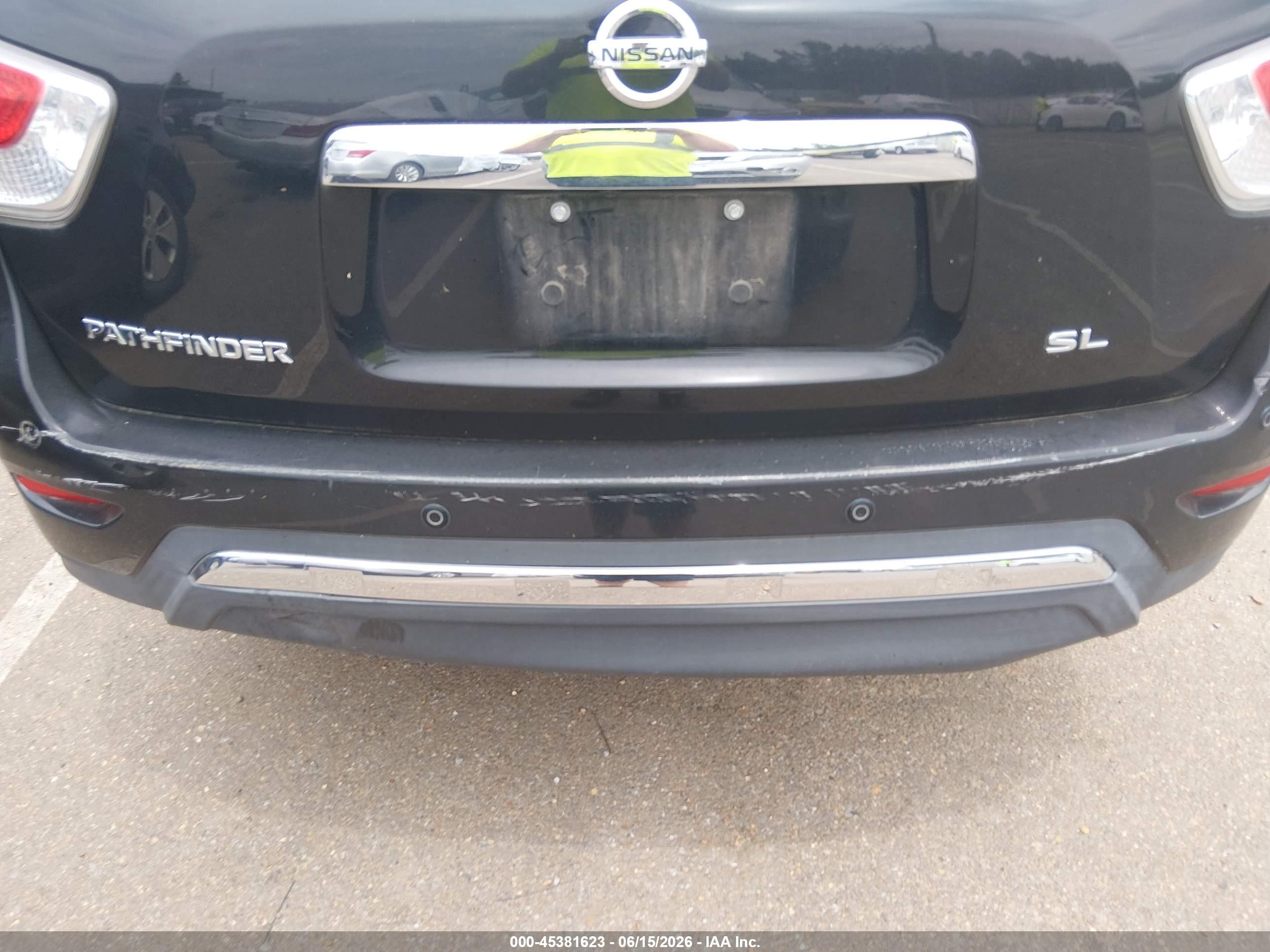 2014 Nissan Pathfinder Sl Black vin: 5N1AR2MNXEC693964