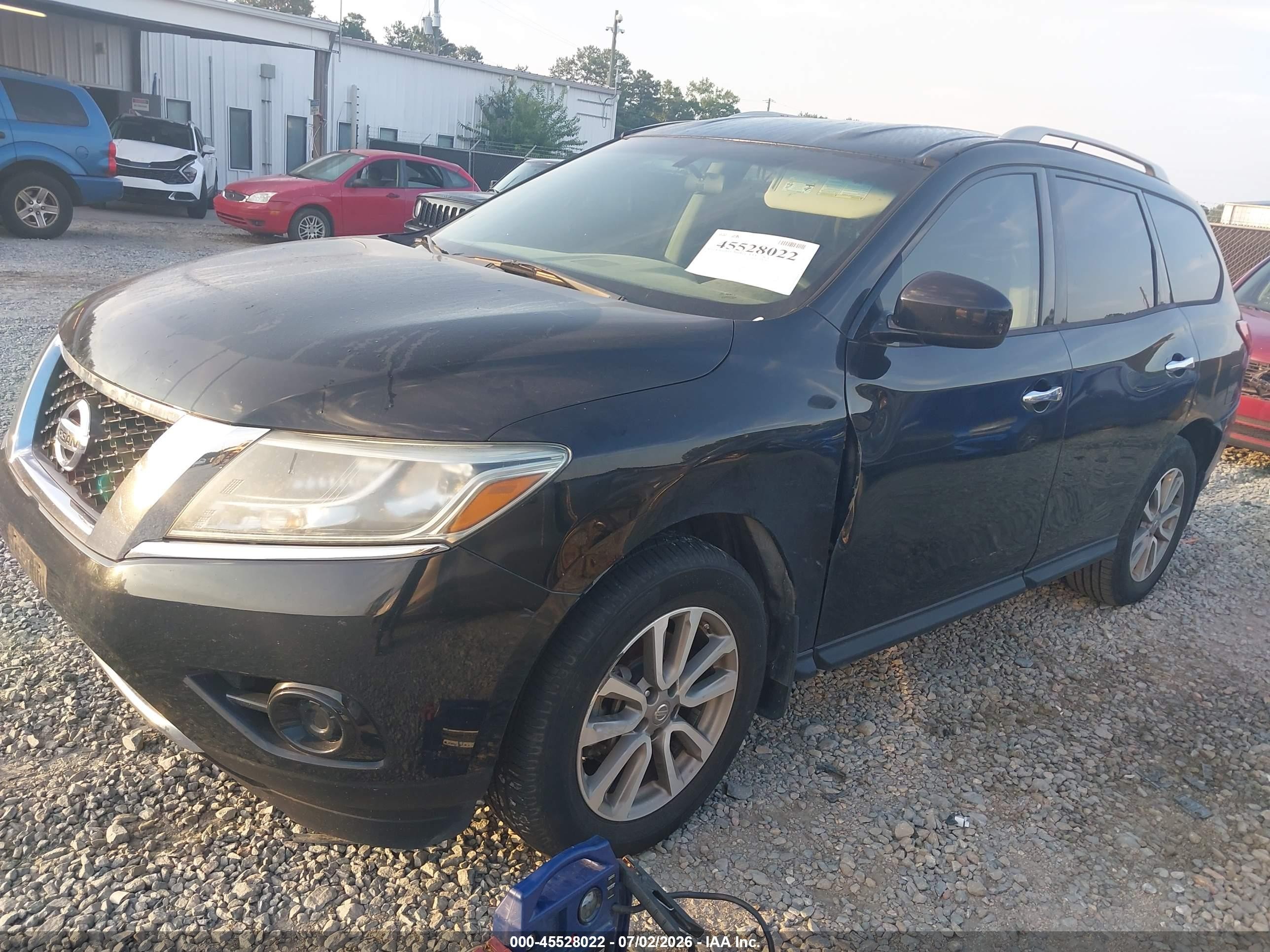 2014 Nissan Pathfinder Sv Black vin: 5N1AR2MNXEC735579