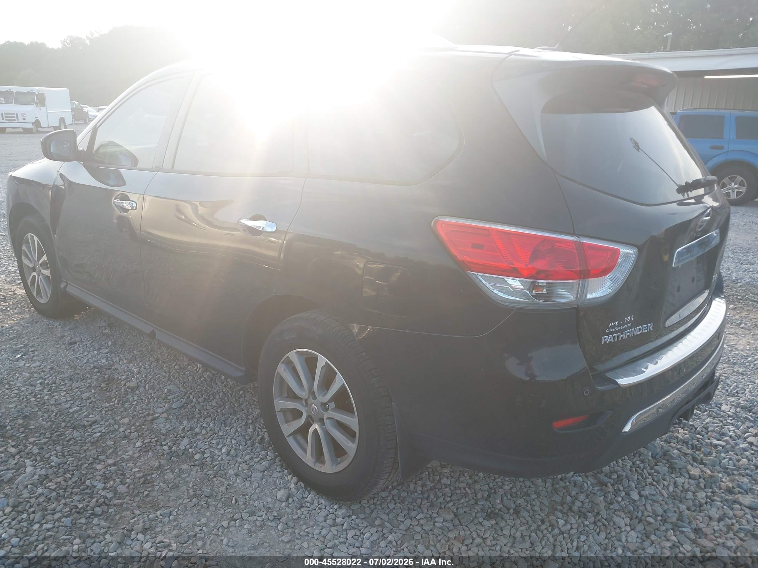 2014 Nissan Pathfinder Sv Black vin: 5N1AR2MNXEC735579