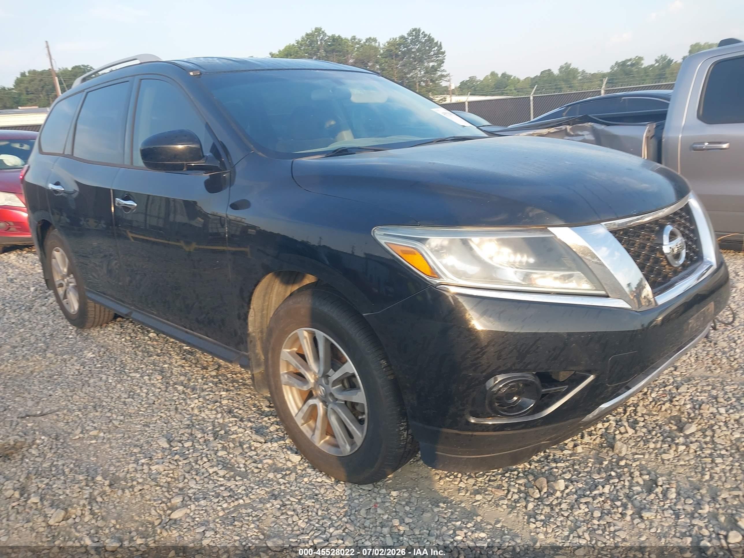 2014 Nissan Pathfinder Sv Black vin: 5N1AR2MNXEC735579