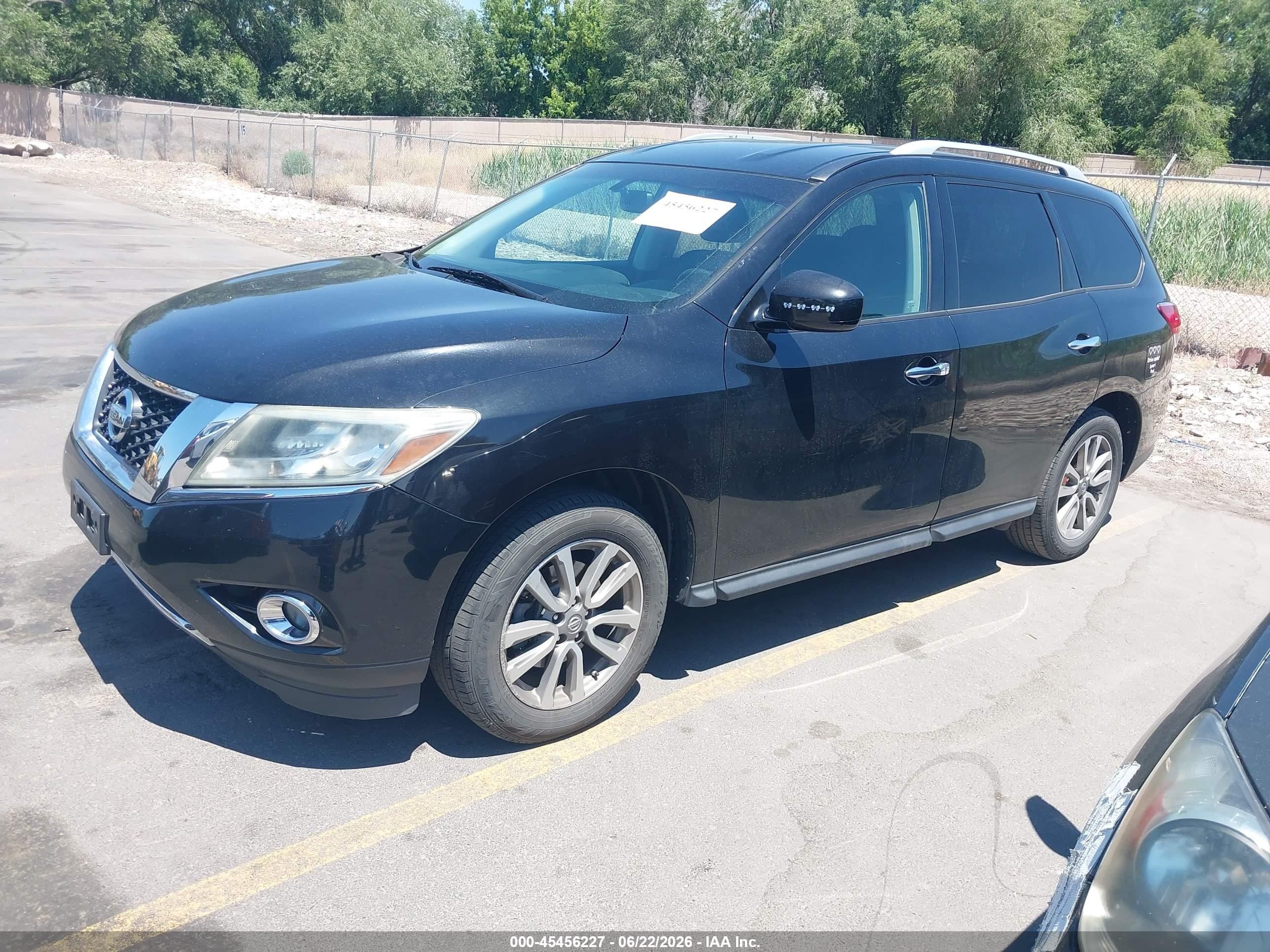 2015 Nissan Pathfinder Platinum/s/sl/sv Black vin: 5N1AR2MNXFC602449