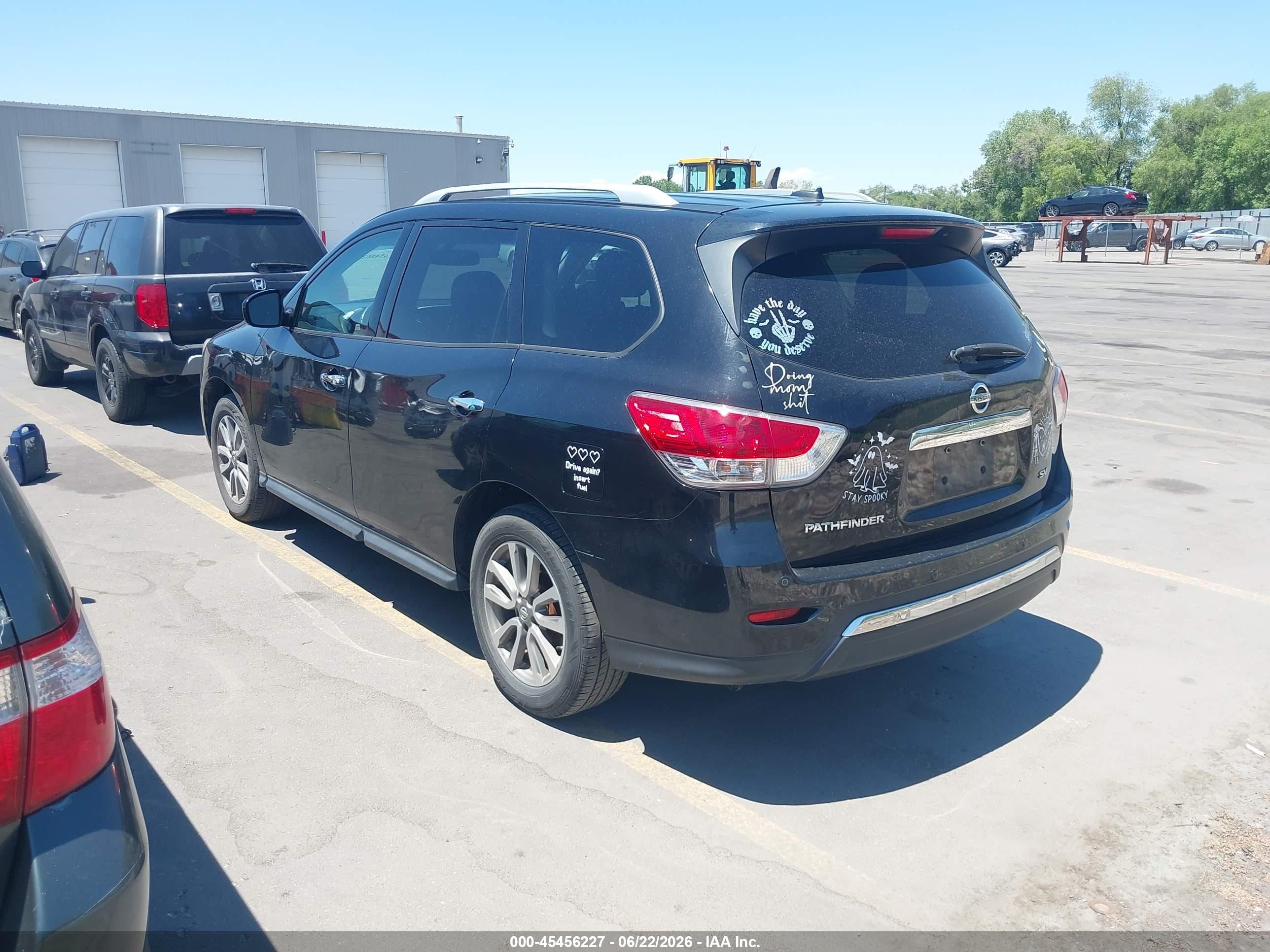 2015 Nissan Pathfinder Platinum/s/sl/sv Black vin: 5N1AR2MNXFC602449