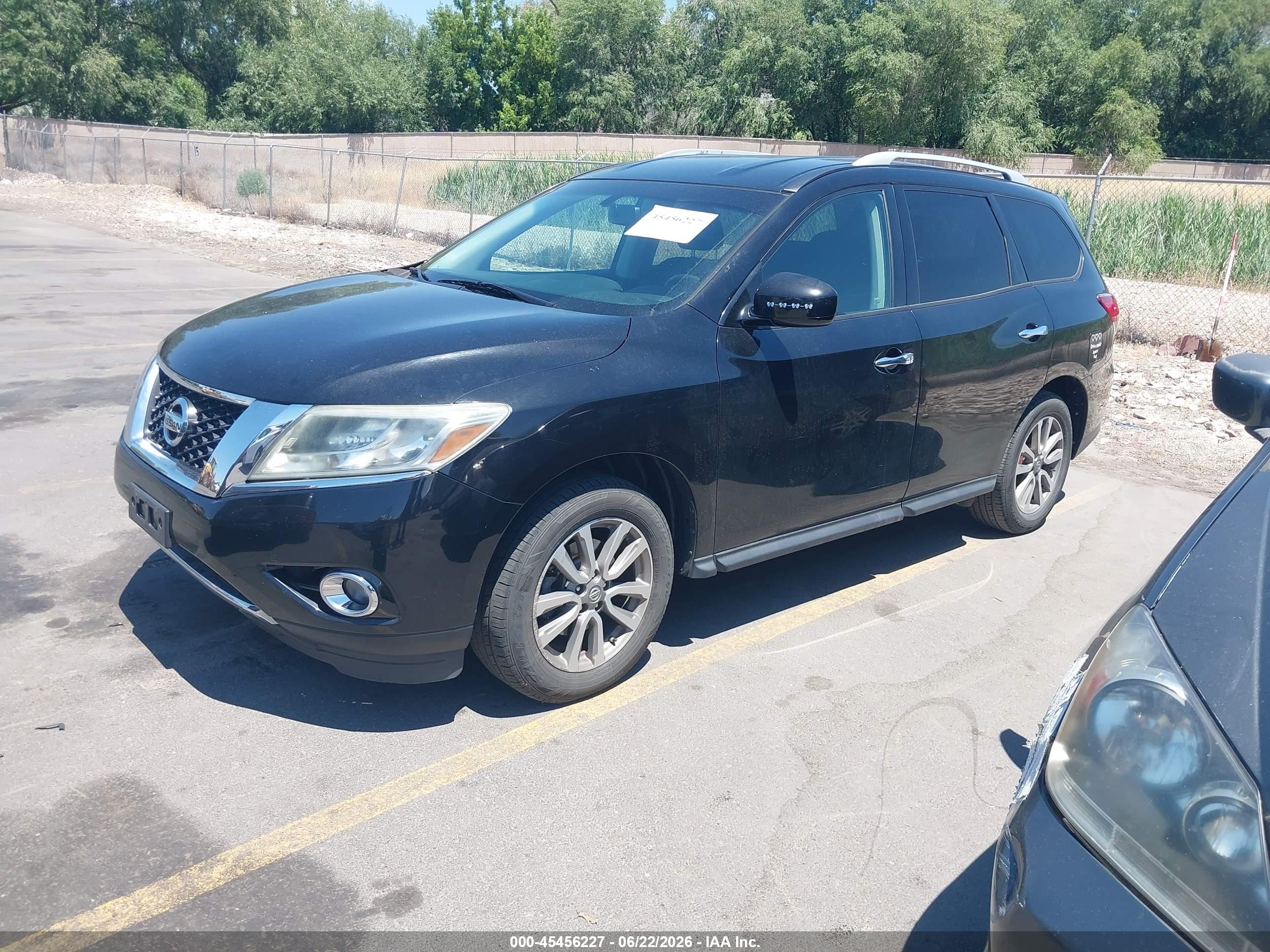 2015 Nissan Pathfinder Platinum/s/sl/sv Black vin: 5N1AR2MNXFC602449