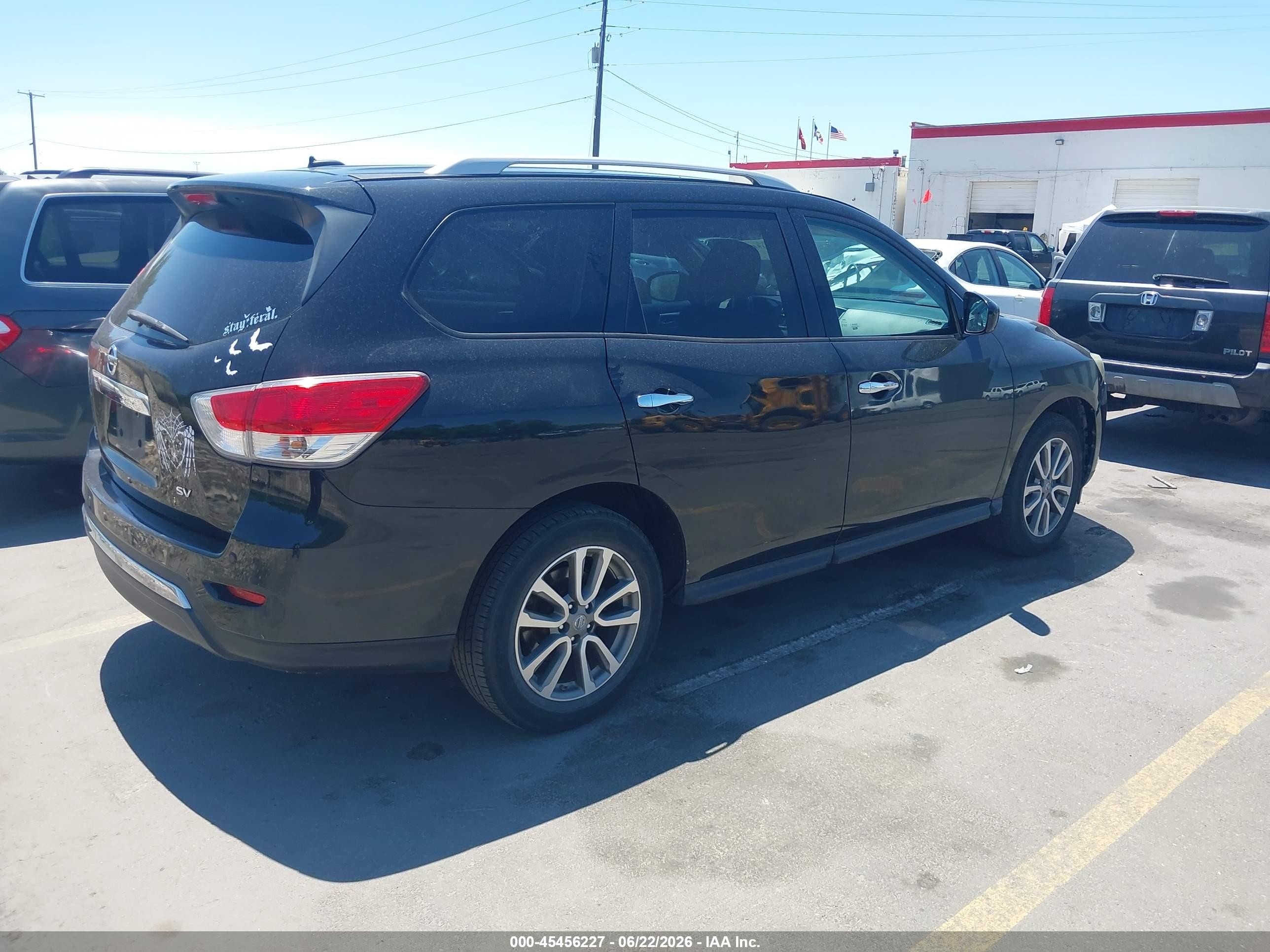 2015 Nissan Pathfinder Platinum/s/sl/sv Black vin: 5N1AR2MNXFC602449