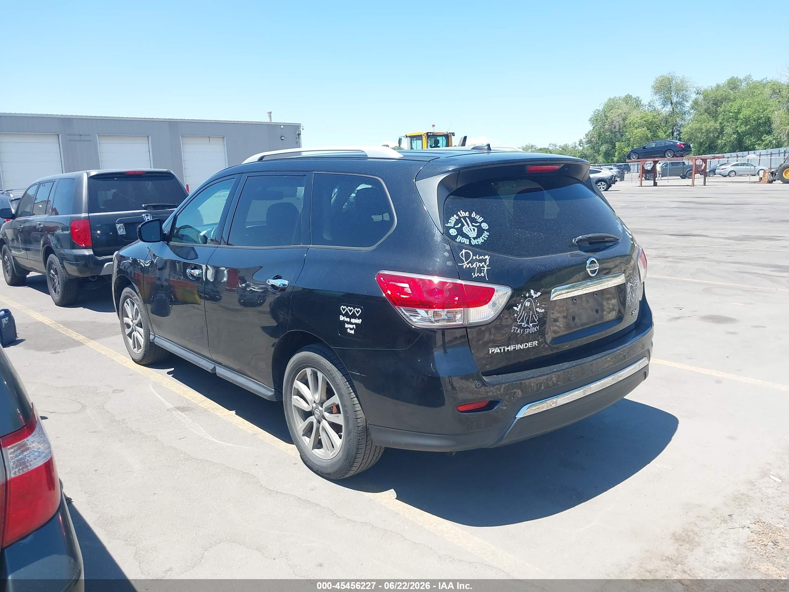 2015 Nissan Pathfinder Platinum/s/sl/sv Black vin: 5N1AR2MNXFC602449
