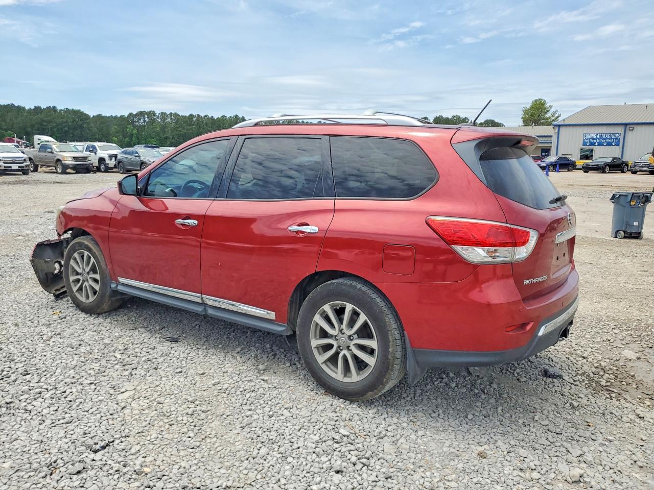 2015 Nissan Pathfinder Sl Red vin: 5N1AR2MNXFC604850