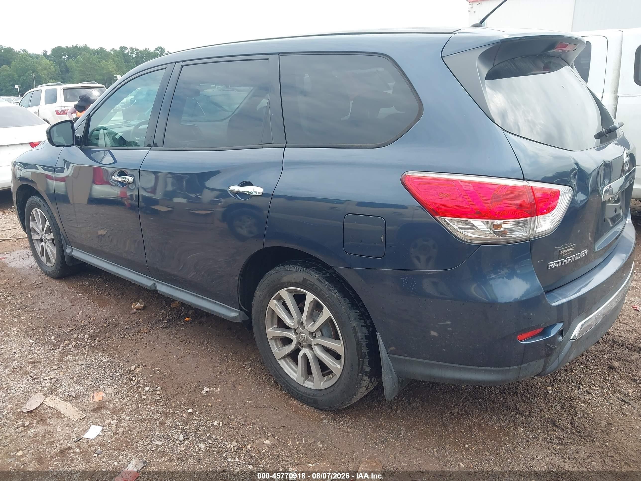 2015 Nissan Pathfinder S Navy vin: 5N1AR2MNXFC616965