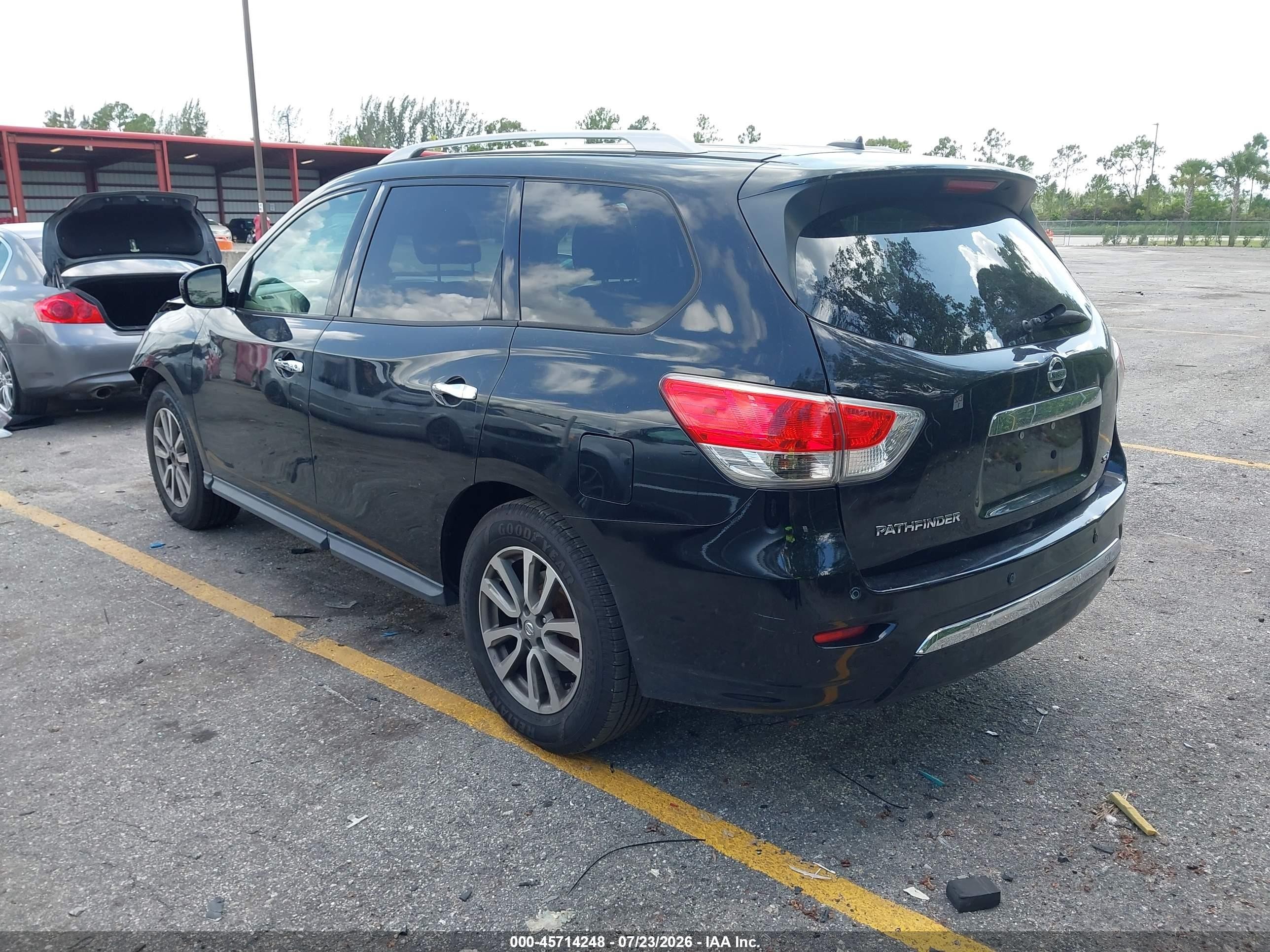 2015 Nissan Pathfinder Platinum/s/sl/sv Black vin: 5N1AR2MNXFC617730