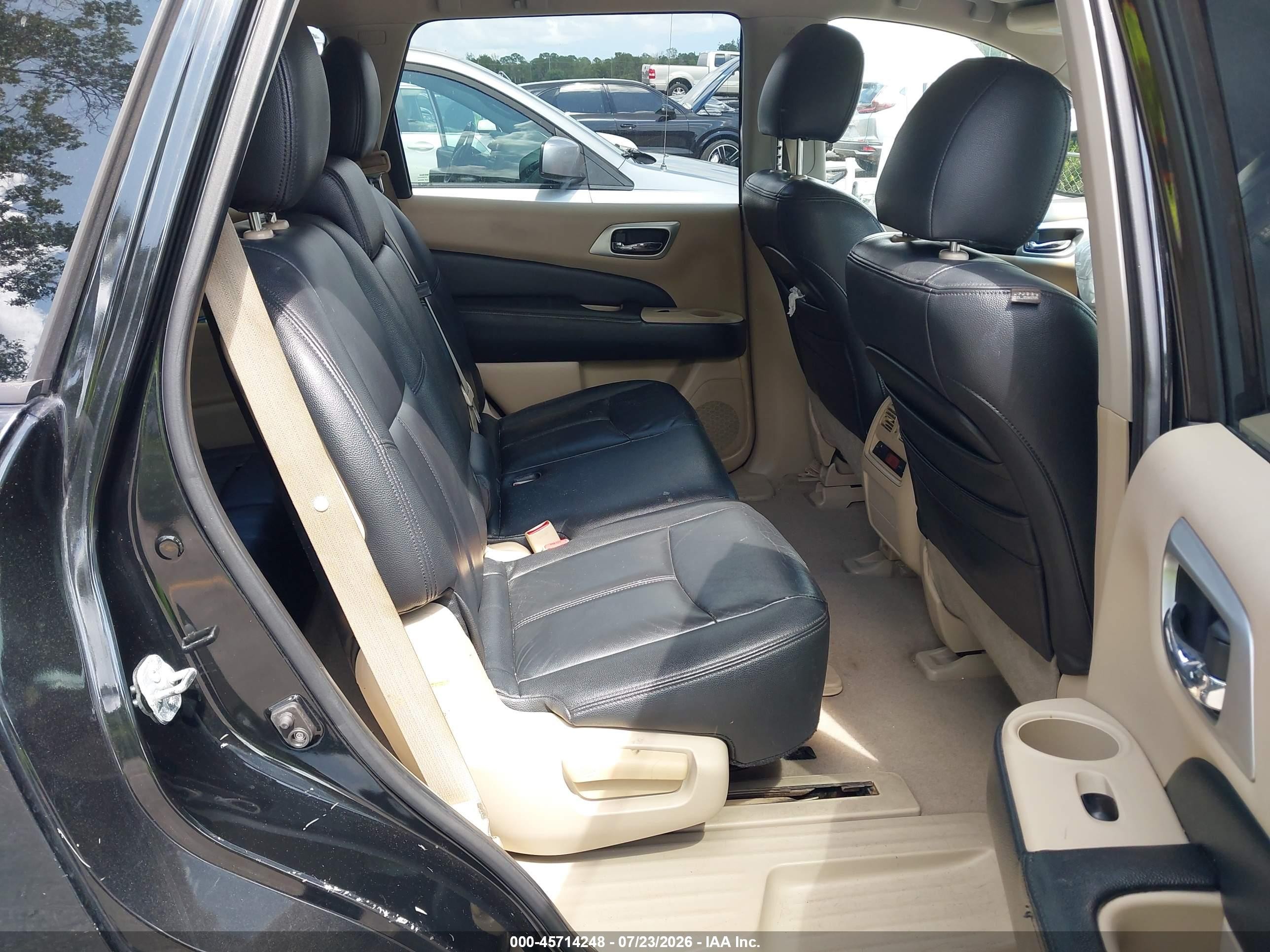 2015 Nissan Pathfinder Platinum/s/sl/sv Black vin: 5N1AR2MNXFC617730