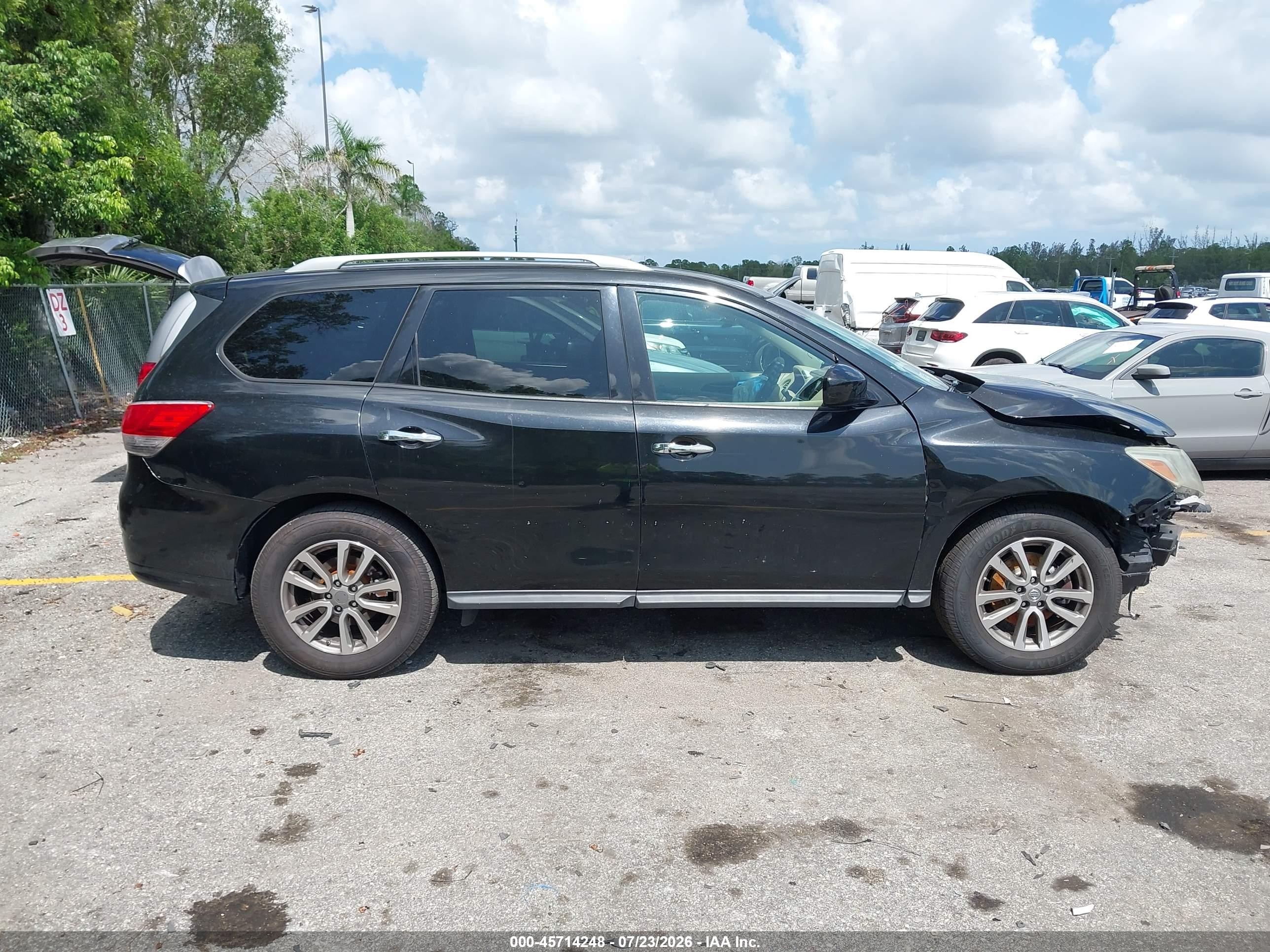 2015 Nissan Pathfinder Platinum/s/sl/sv Black vin: 5N1AR2MNXFC617730