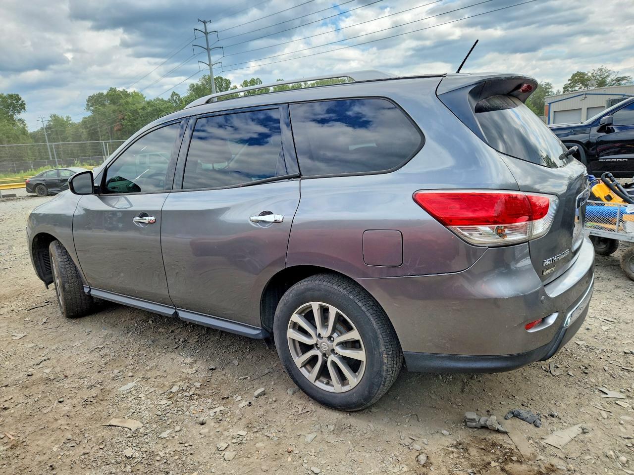 2015 Nissan Pathfinder Sv Gray vin: 5N1AR2MNXFC629716