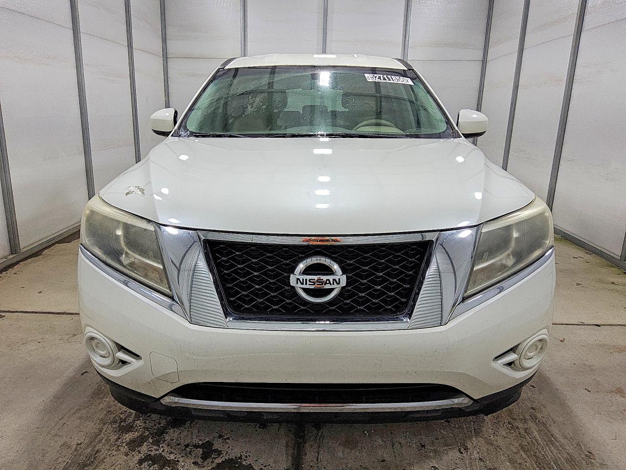 2015 Nissan Pathfinder S White vin: 5N1AR2MNXFC643003