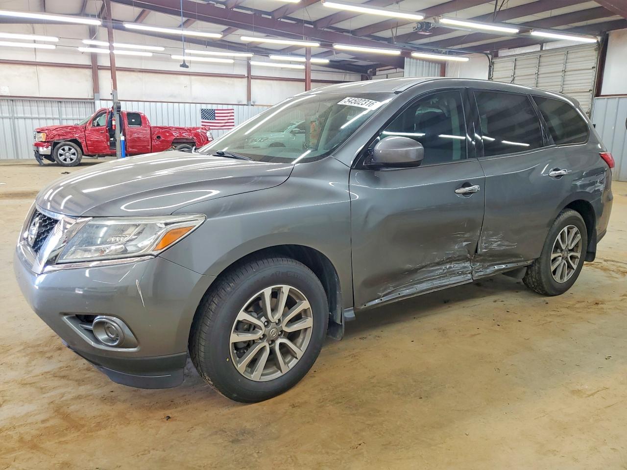2015 Nissan Pathfinder S Gray vin: 5N1AR2MNXFC643549