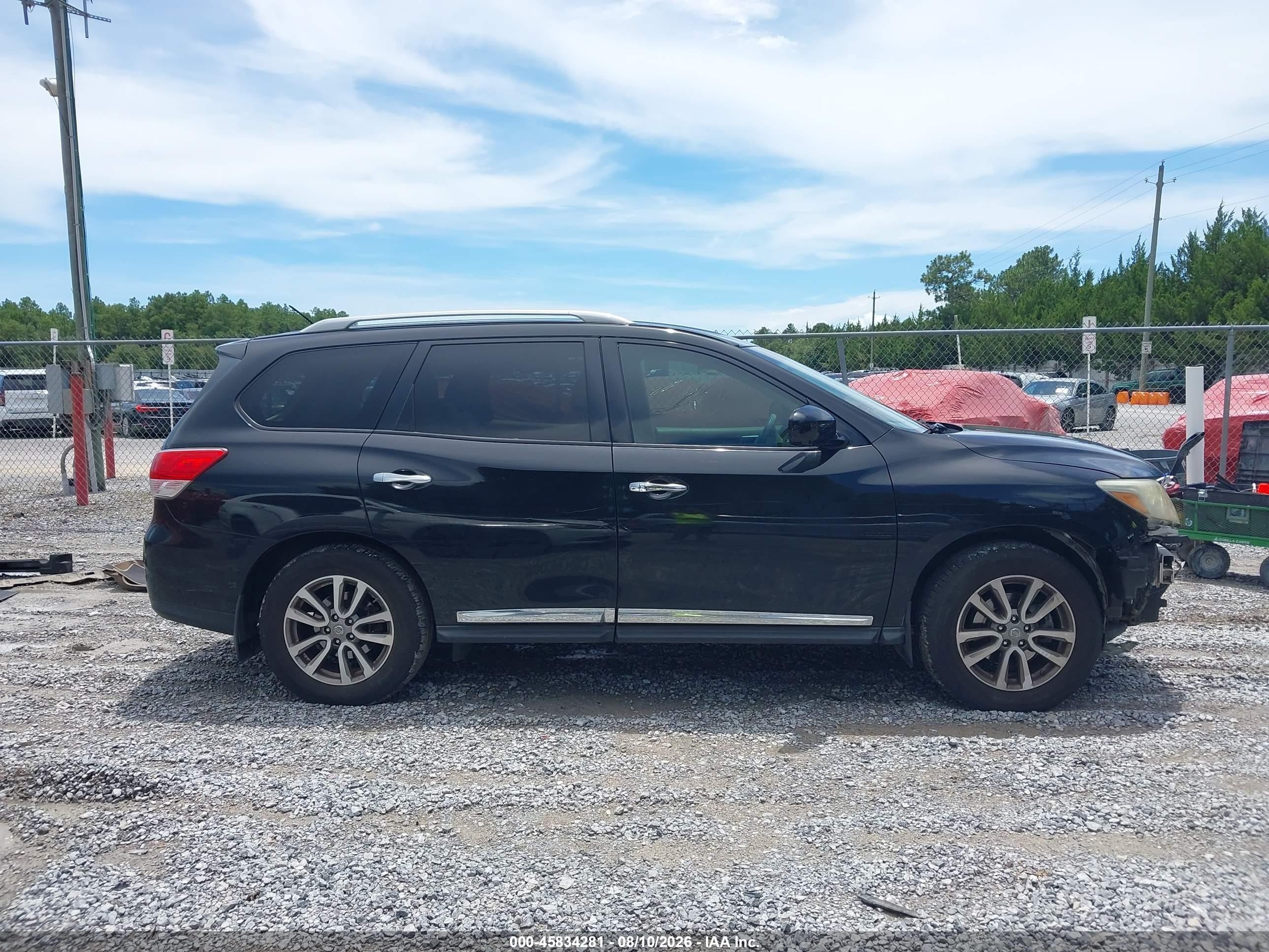 2015 Nissan Pathfinder Sl Black vin: 5N1AR2MNXFC644264