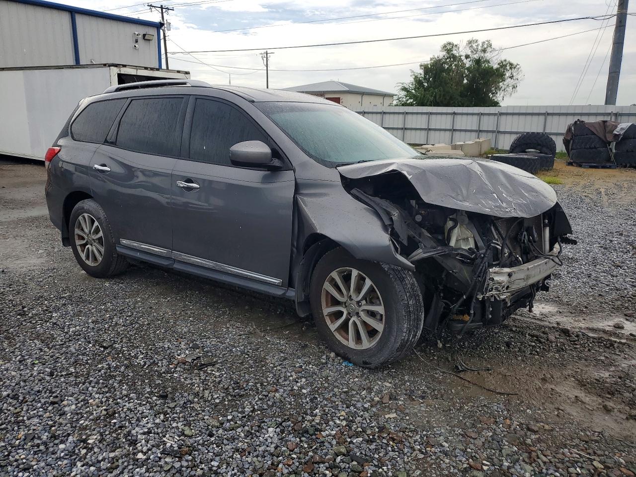 2015 Nissan Pathfinder Sl Gray vin: 5N1AR2MNXFC650842