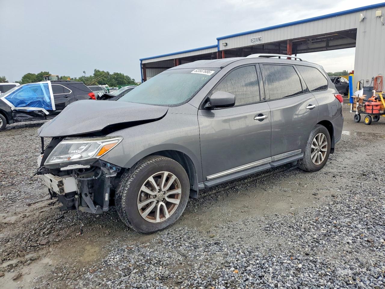 2015 Nissan Pathfinder Sl Gray vin: 5N1AR2MNXFC650842