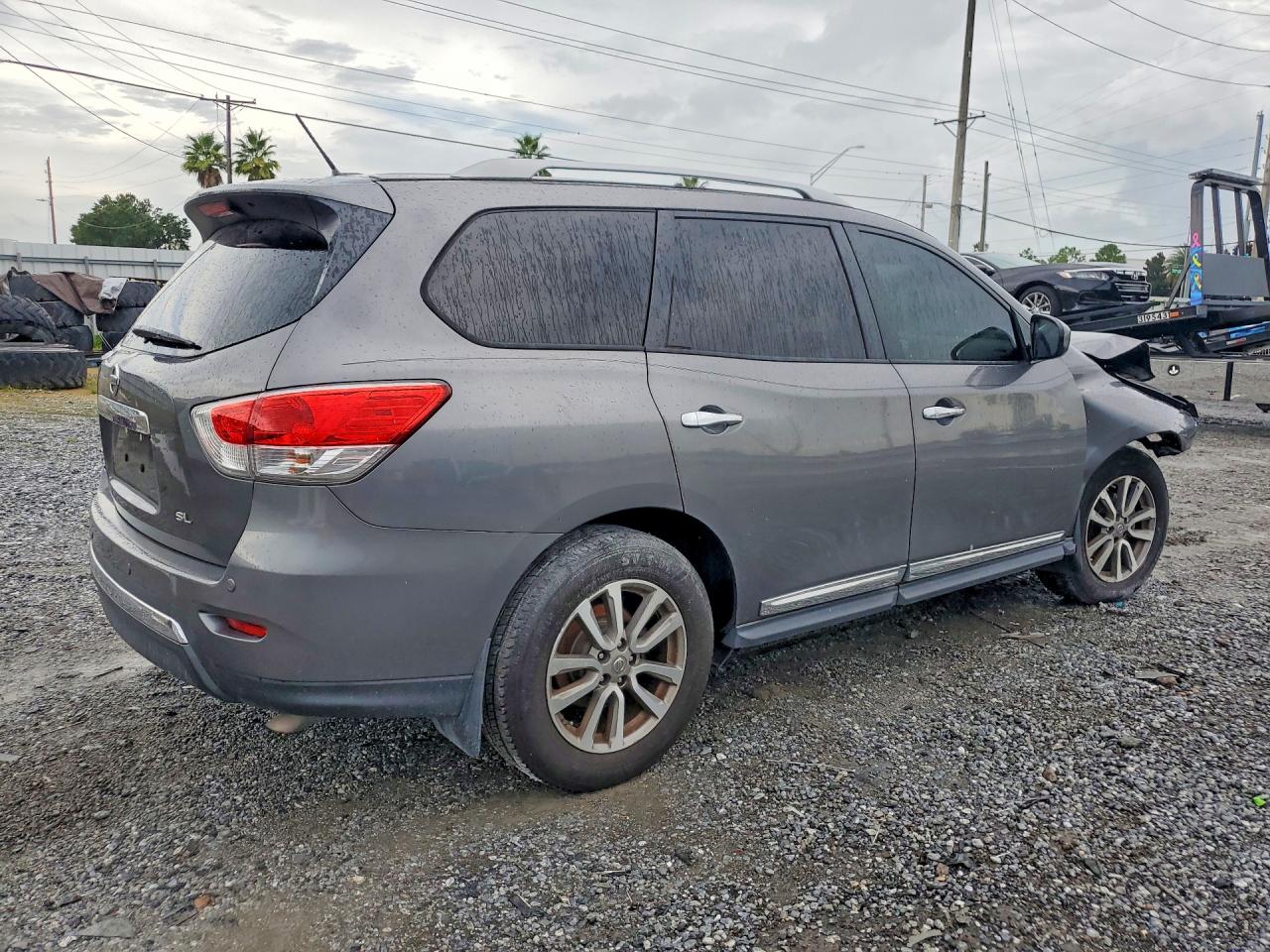 2015 Nissan Pathfinder Sl Gray vin: 5N1AR2MNXFC650842