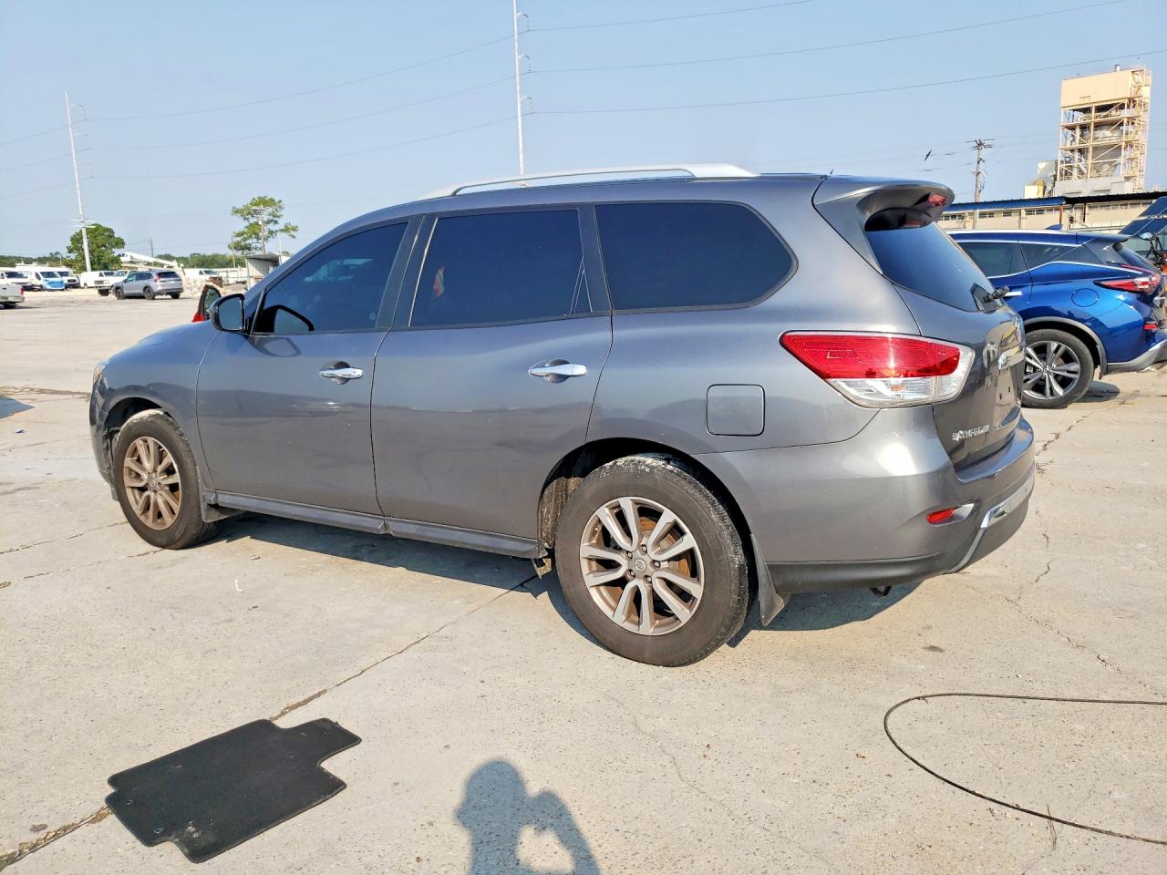2015 Nissan Pathfinder S Gray vin: 5N1AR2MNXFC651019