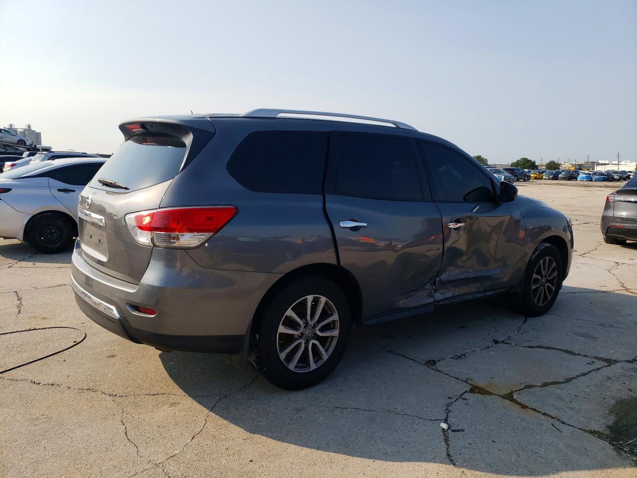 2015 Nissan Pathfinder S Gray vin: 5N1AR2MNXFC651019