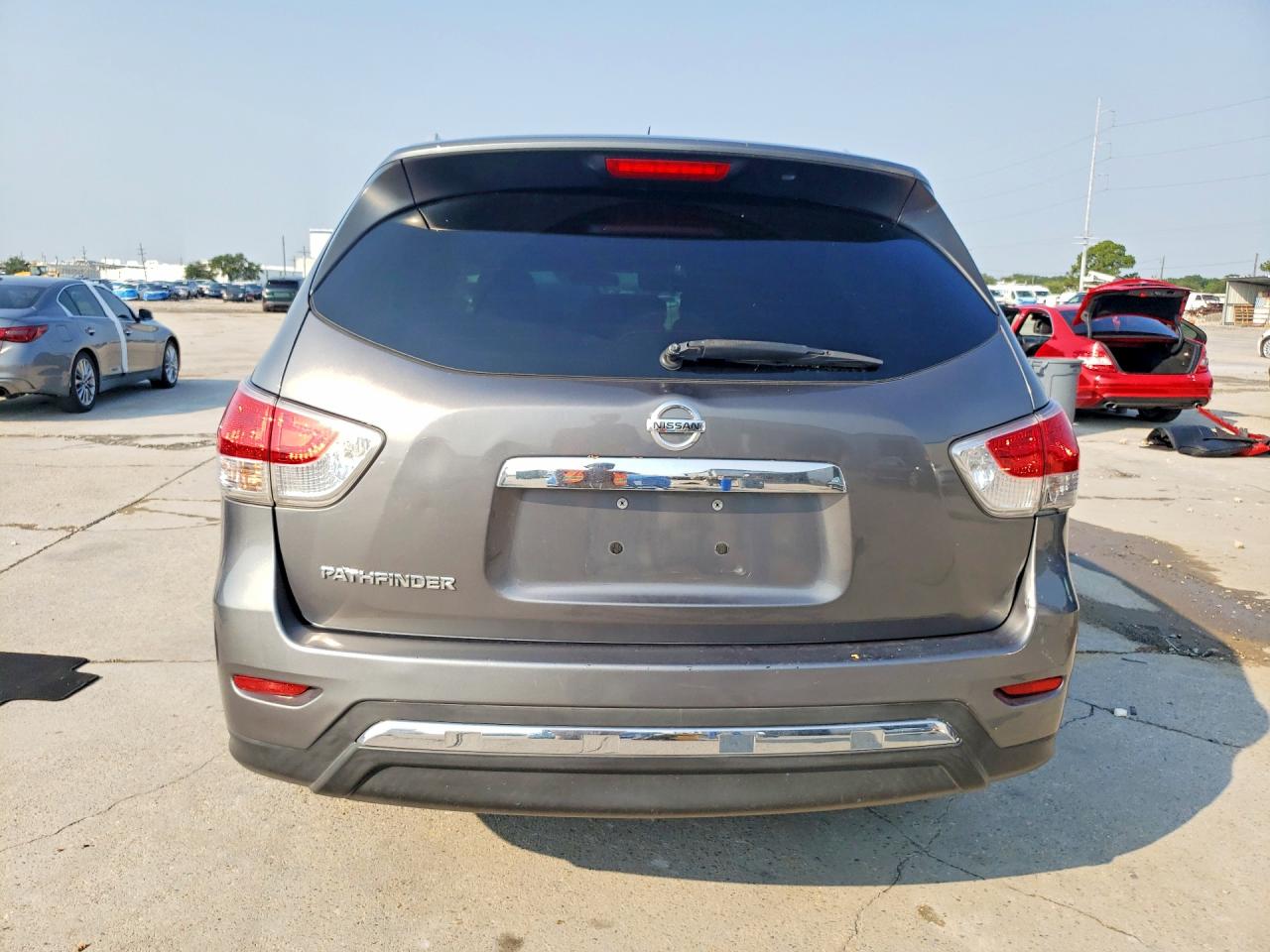 2015 Nissan Pathfinder S Gray vin: 5N1AR2MNXFC651019