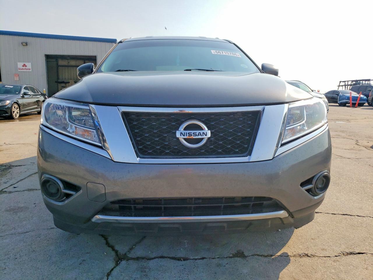 2015 Nissan Pathfinder S Gray vin: 5N1AR2MNXFC651019