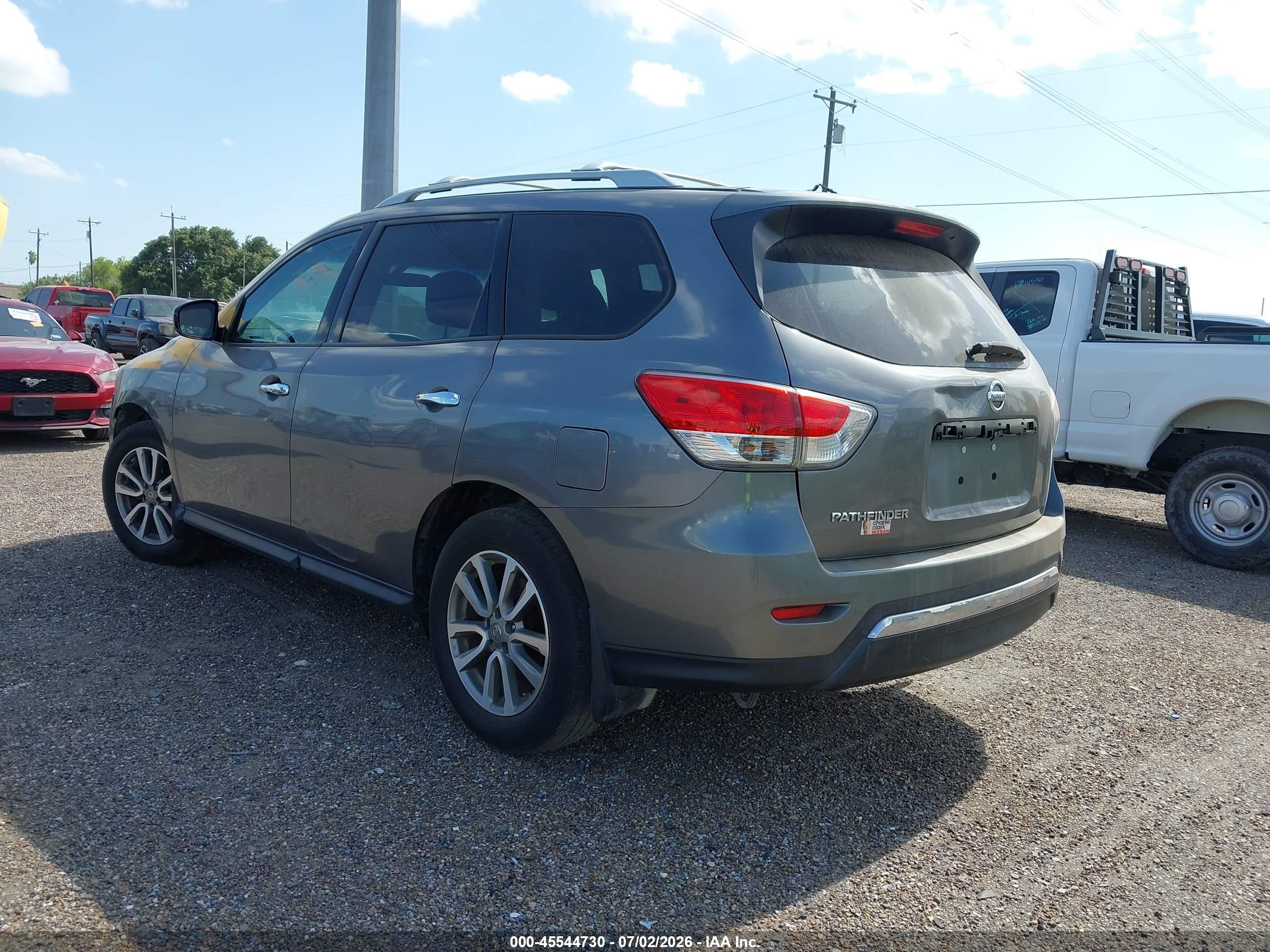 2015 Nissan Pathfinder S Gray vin: 5N1AR2MNXFC660884