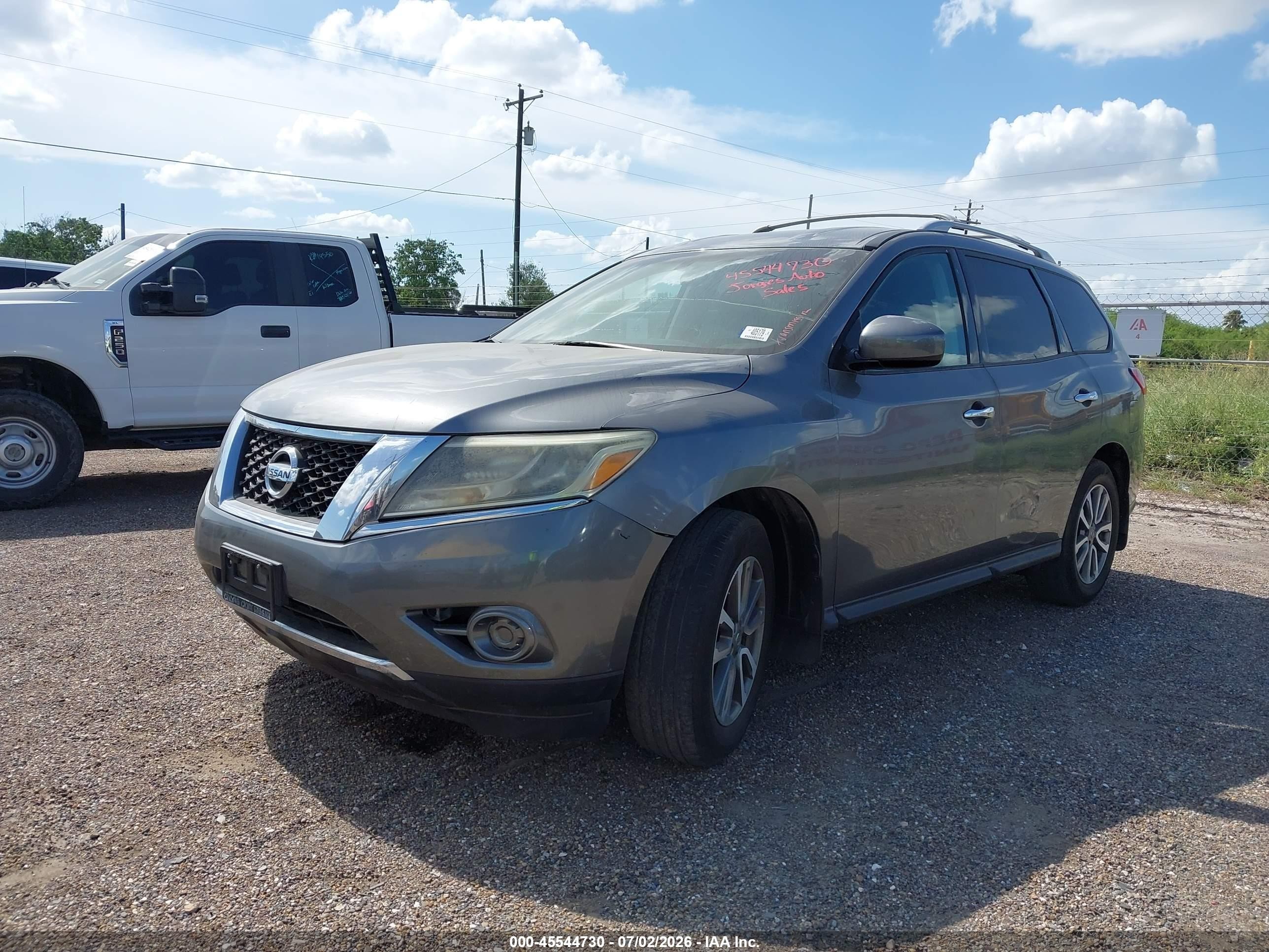 2015 Nissan Pathfinder S Gray vin: 5N1AR2MNXFC660884