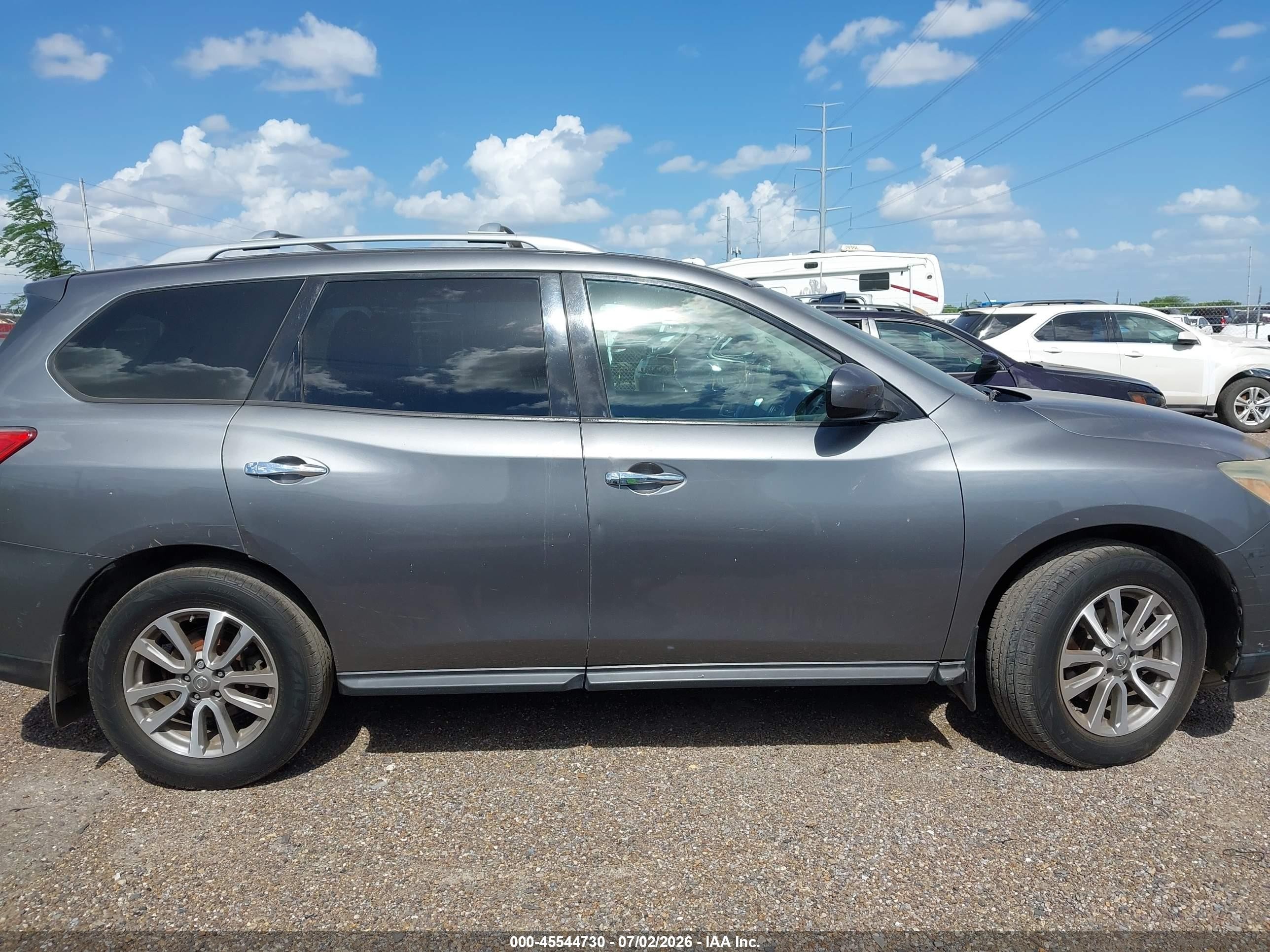 2015 Nissan Pathfinder S Gray vin: 5N1AR2MNXFC660884
