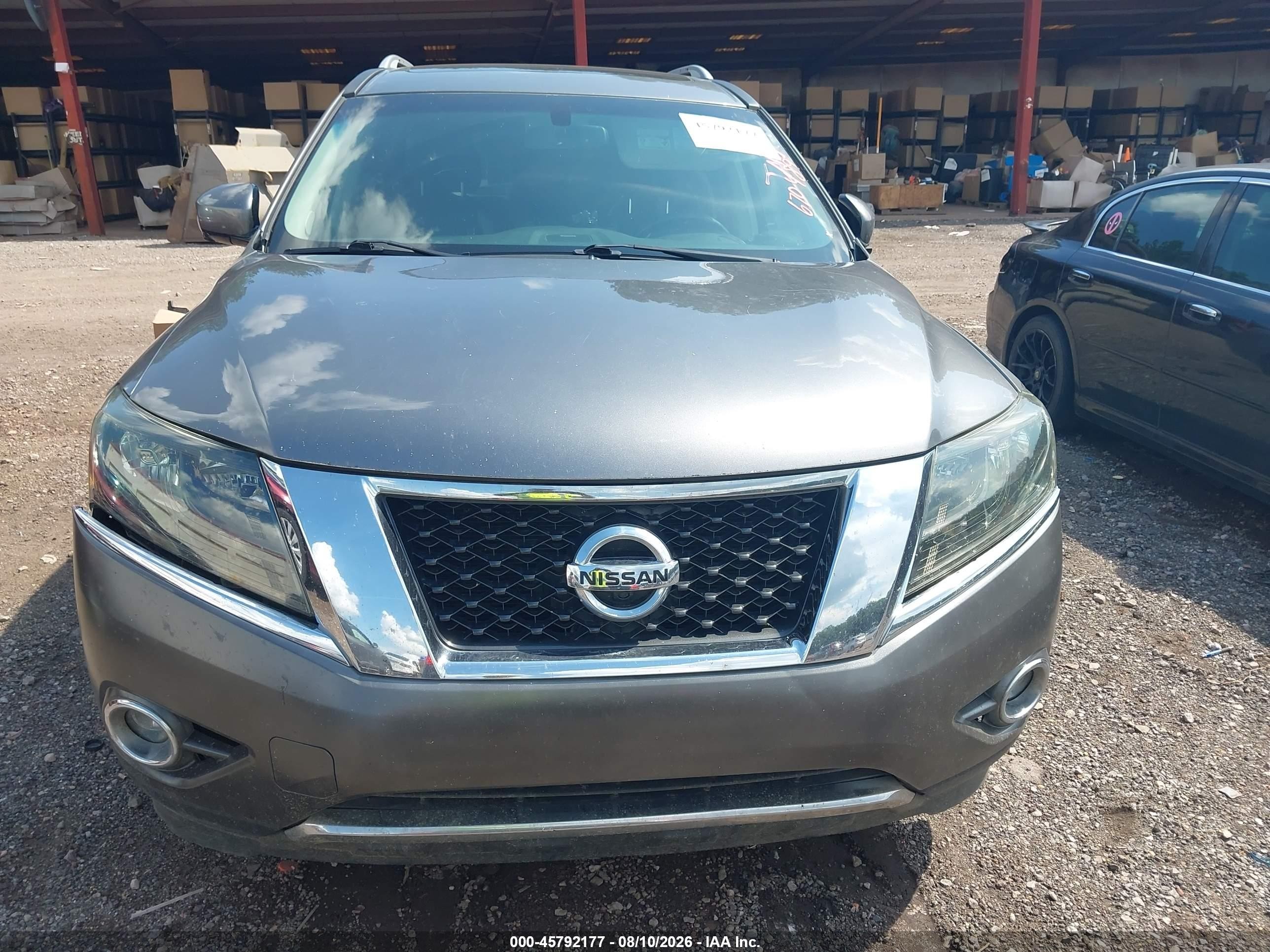 2015 Nissan Pathfinder Platinum Gray vin: 5N1AR2MNXFC670489